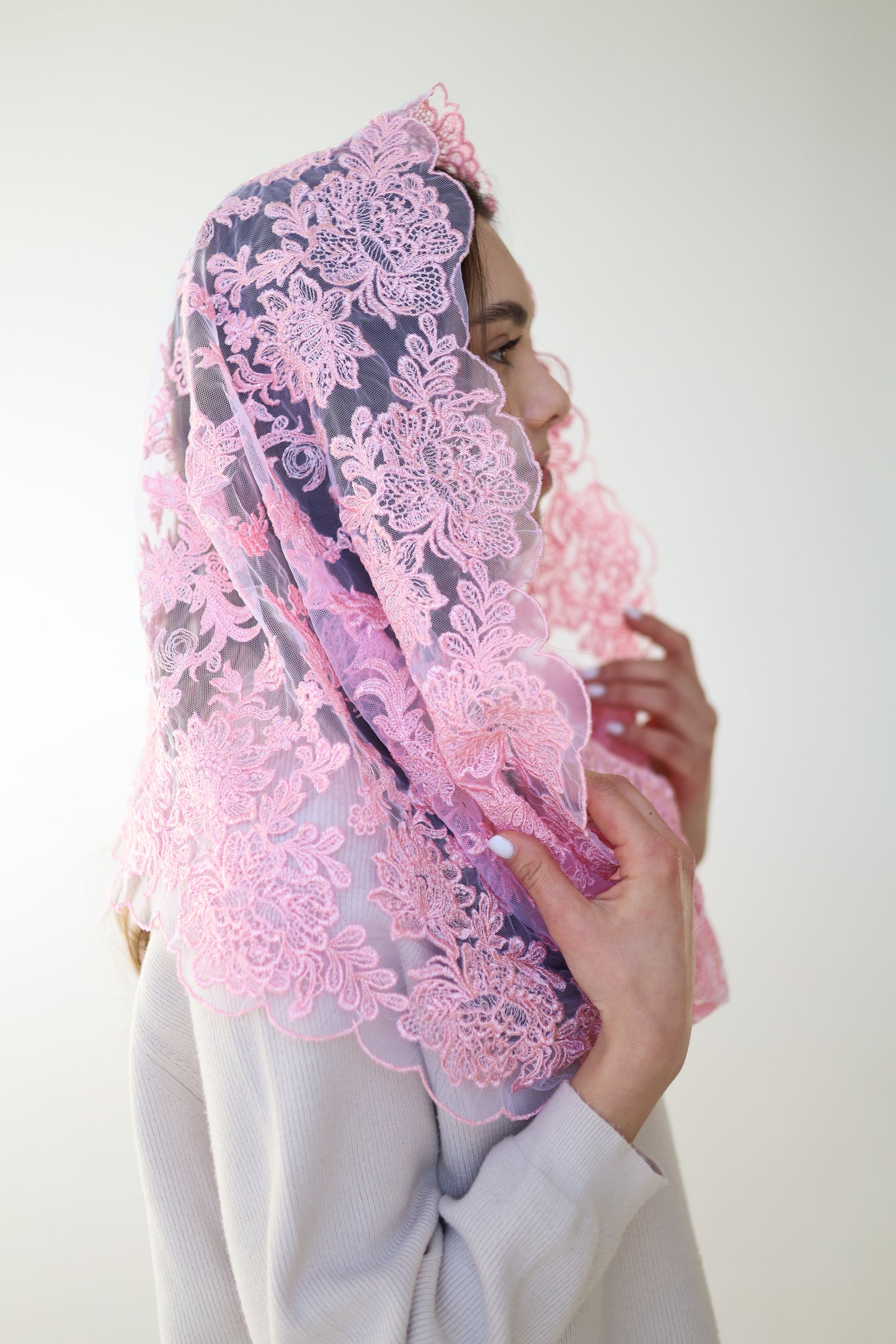 PINK CHAPEL VEIL - MariaVeils