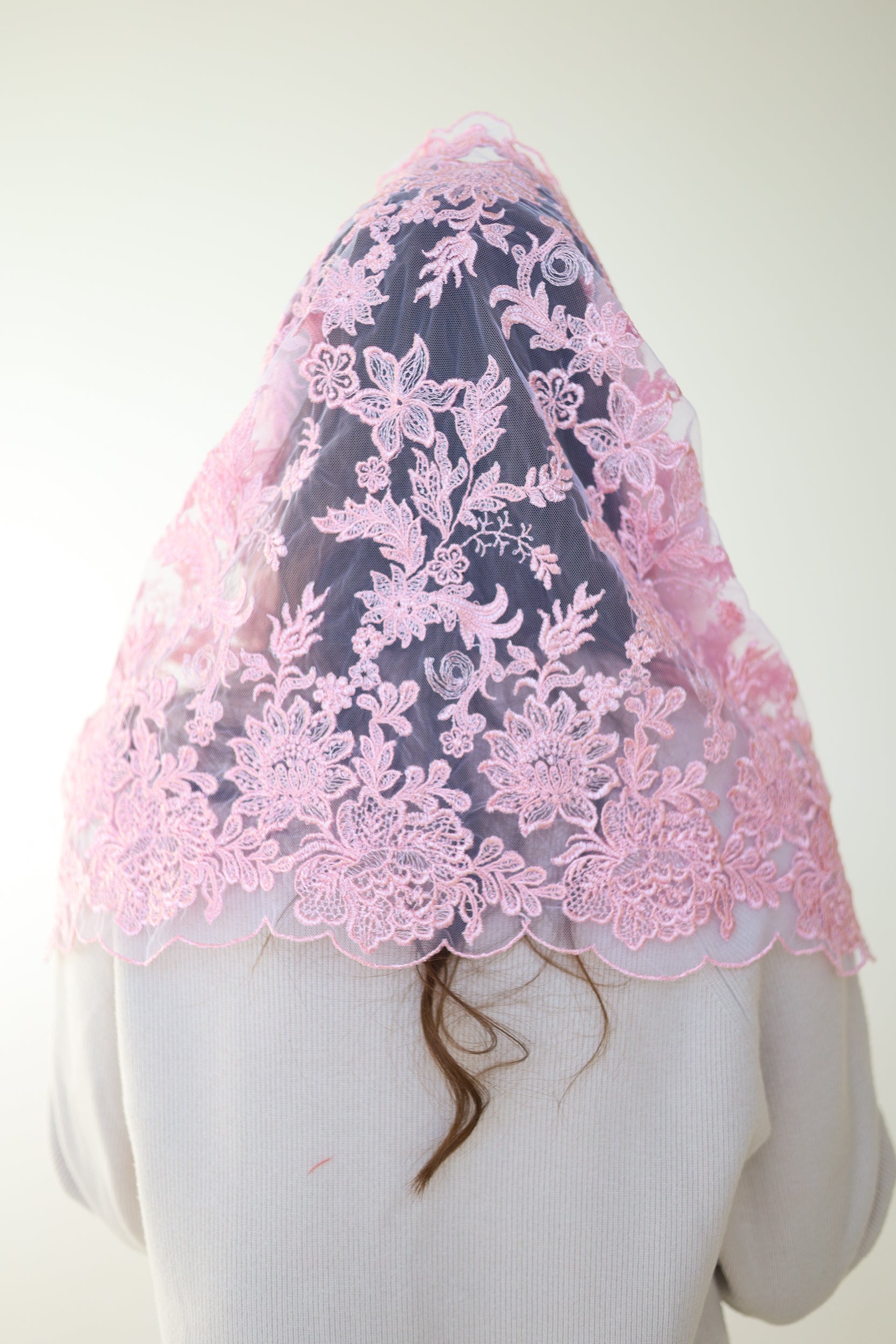 PINK CHAPEL VEIL - MariaVeils