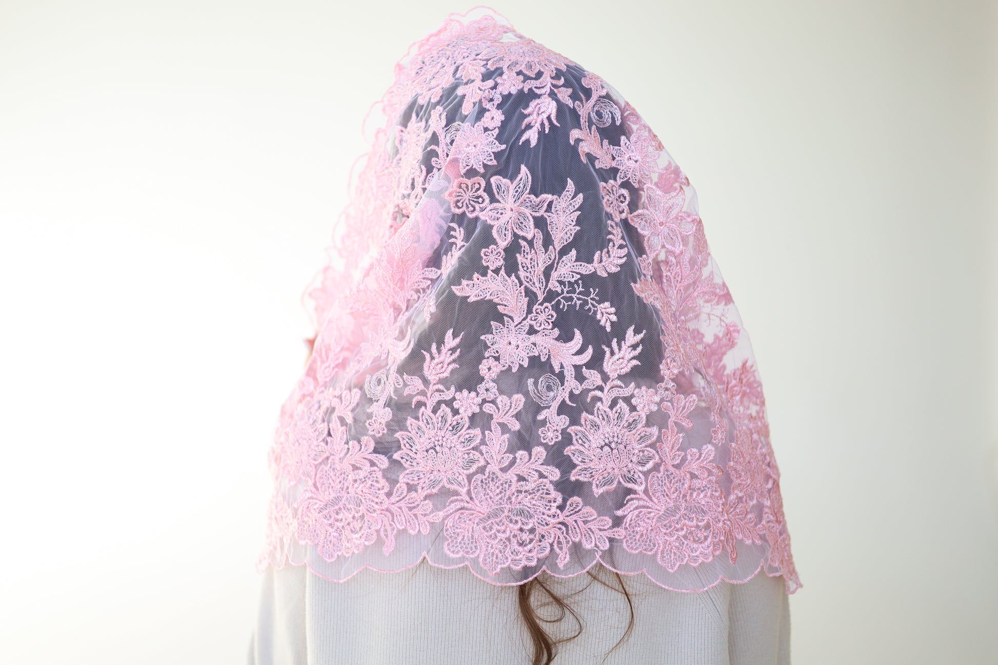 PINK CHAPEL VEIL - MariaVeils