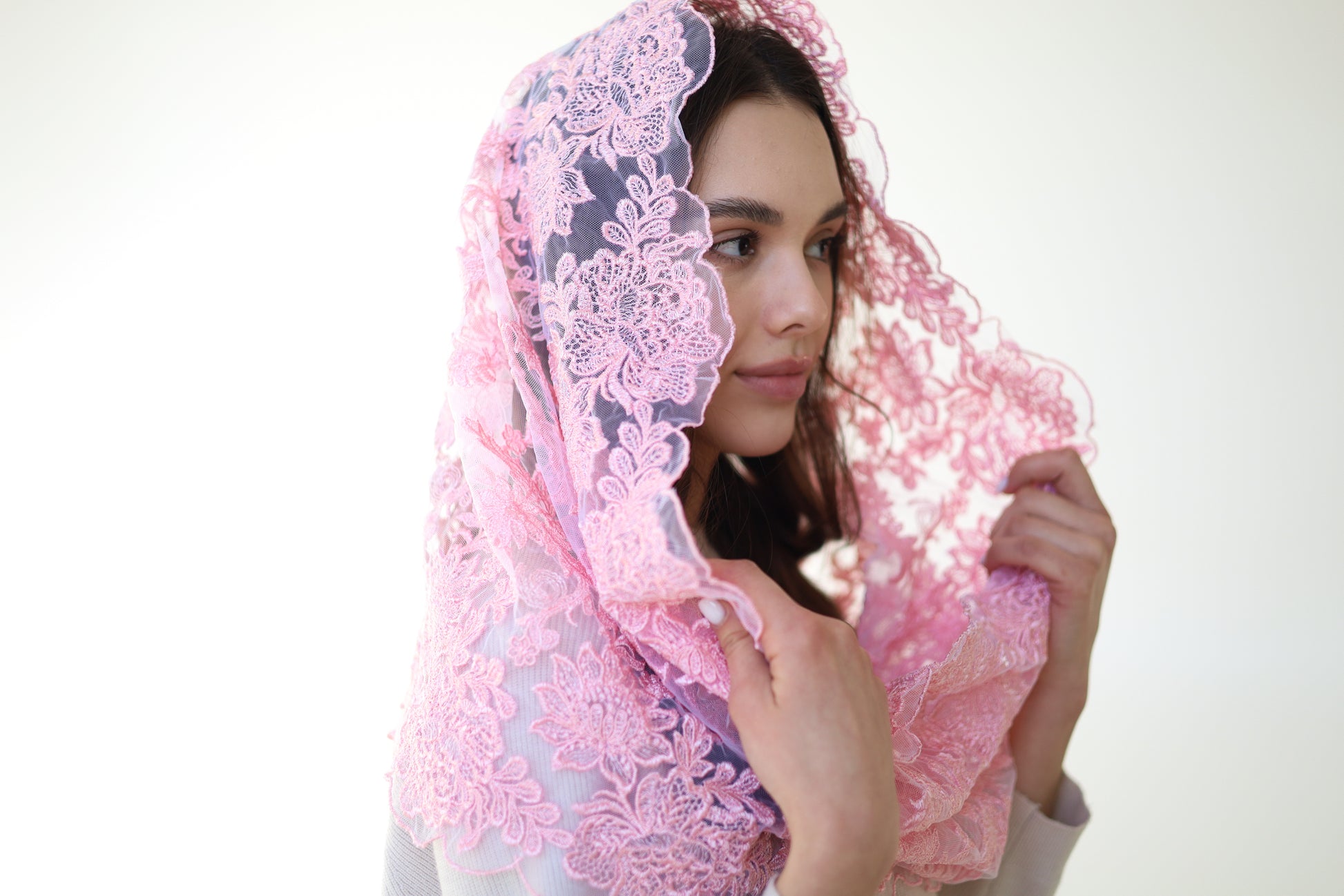 PINK CHAPEL VEIL - MariaVeils
