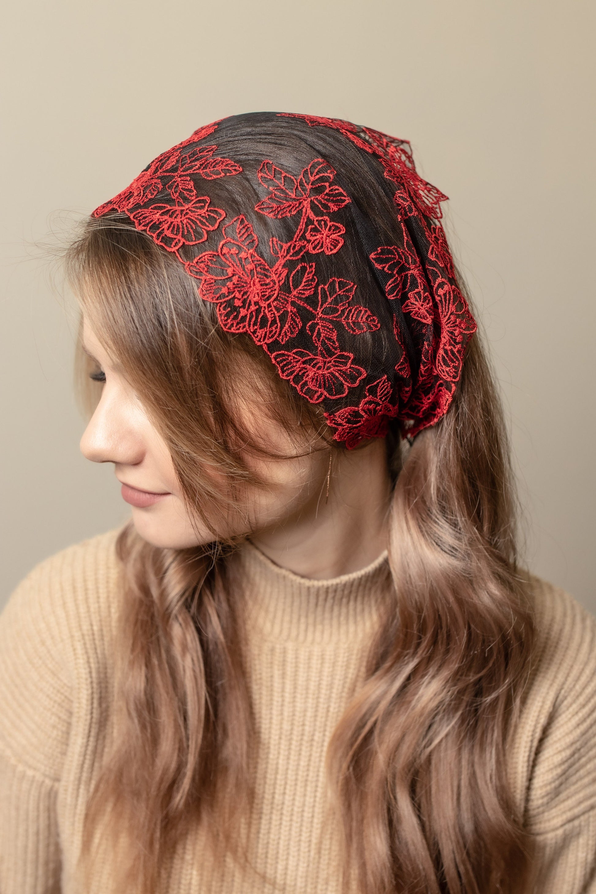 RED HEAD BAND - MariaVeils