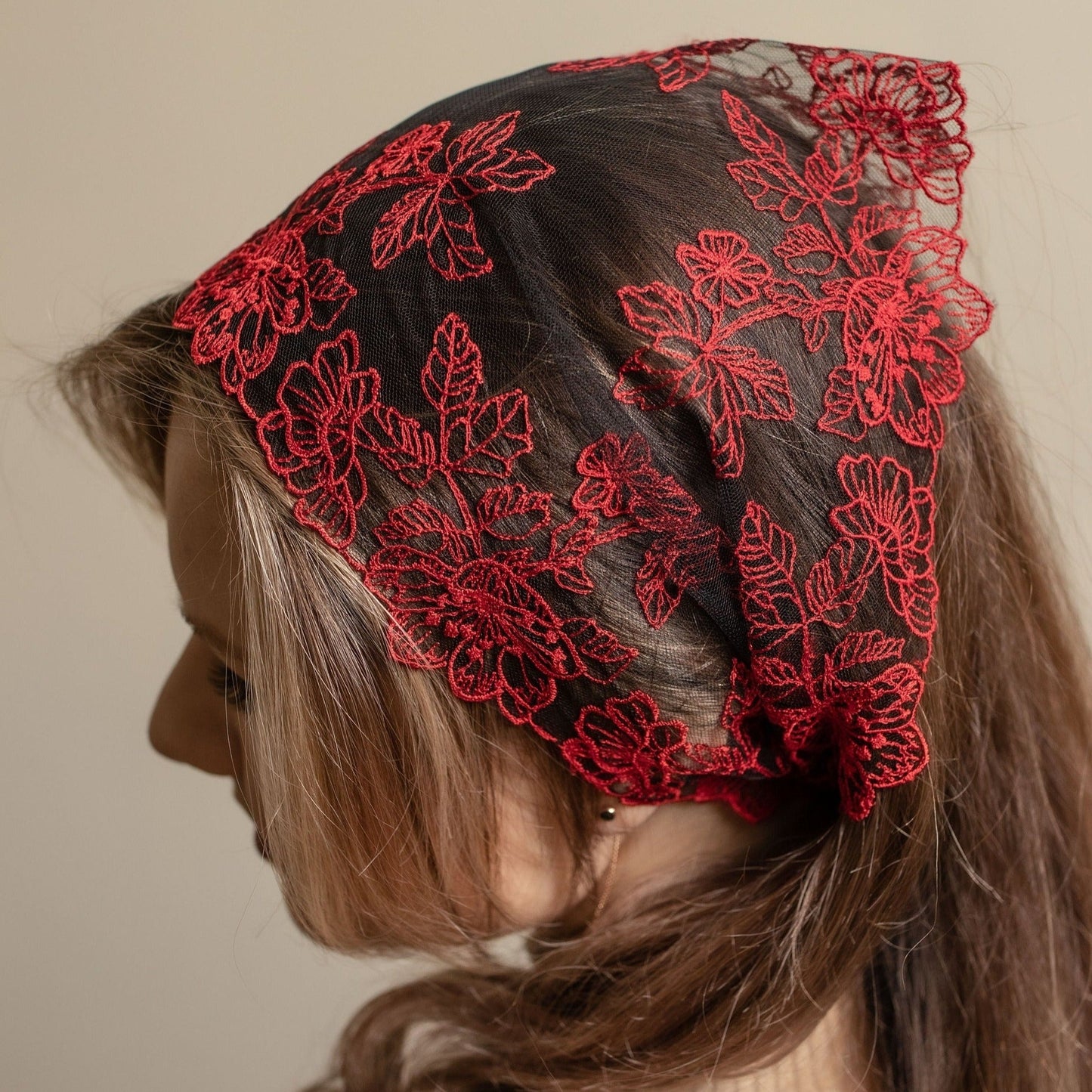 RED HEAD BAND - MariaVeils