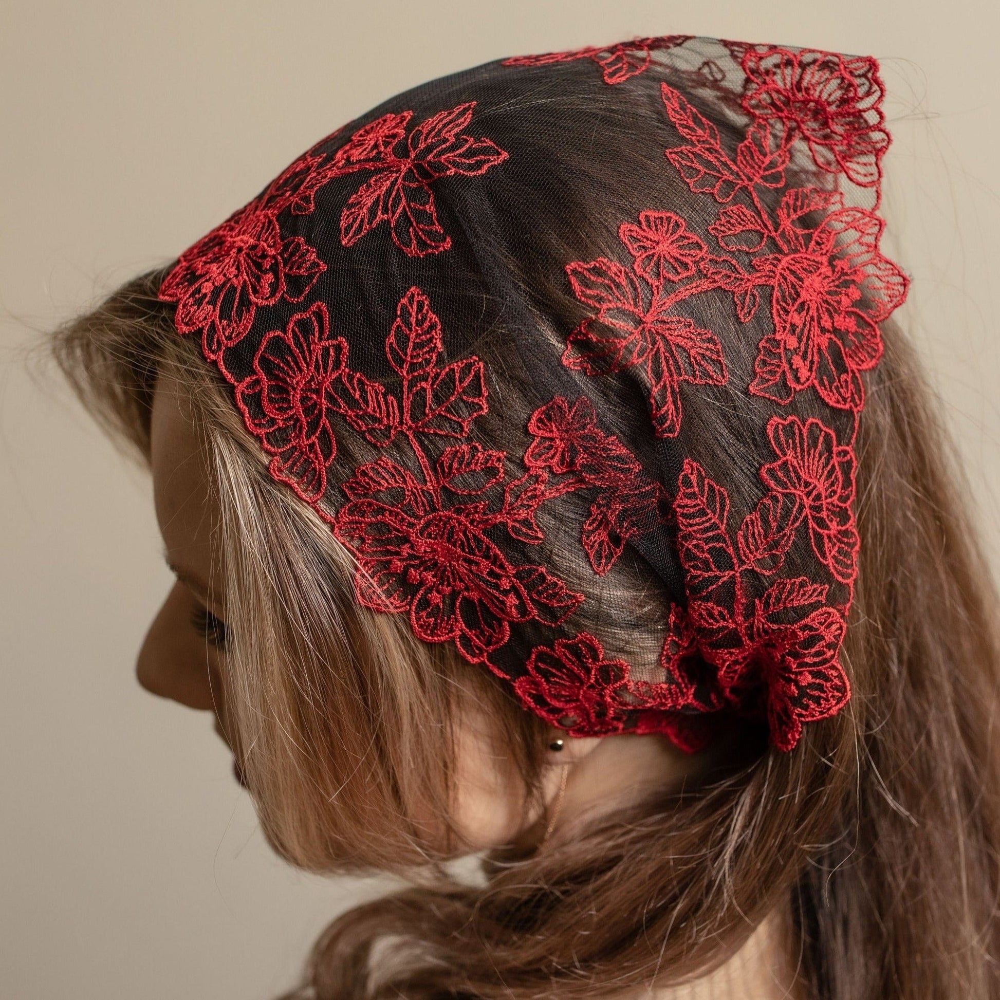 RED HEAD BAND - MariaVeils