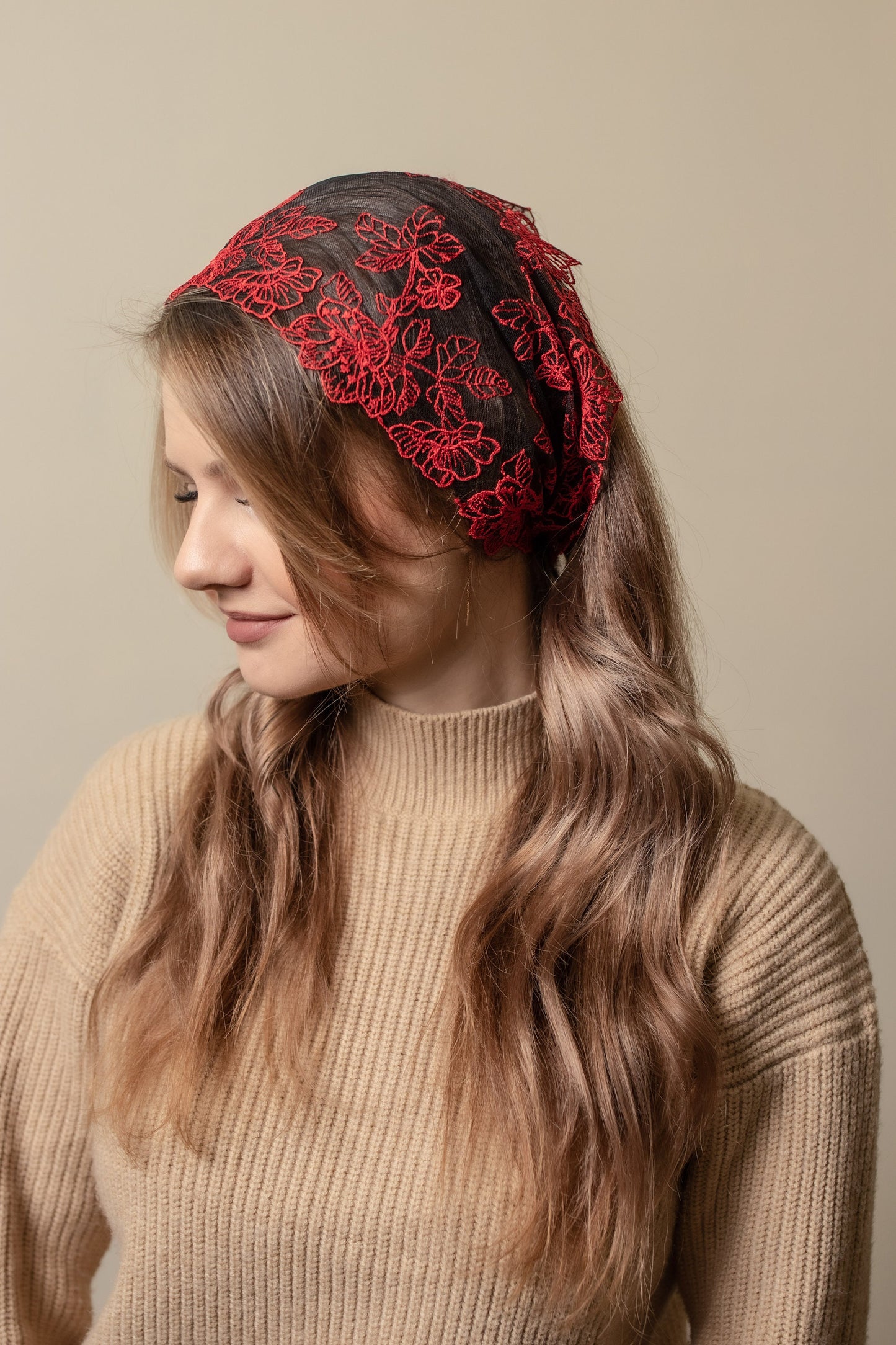 RED HEAD BAND - MariaVeils
