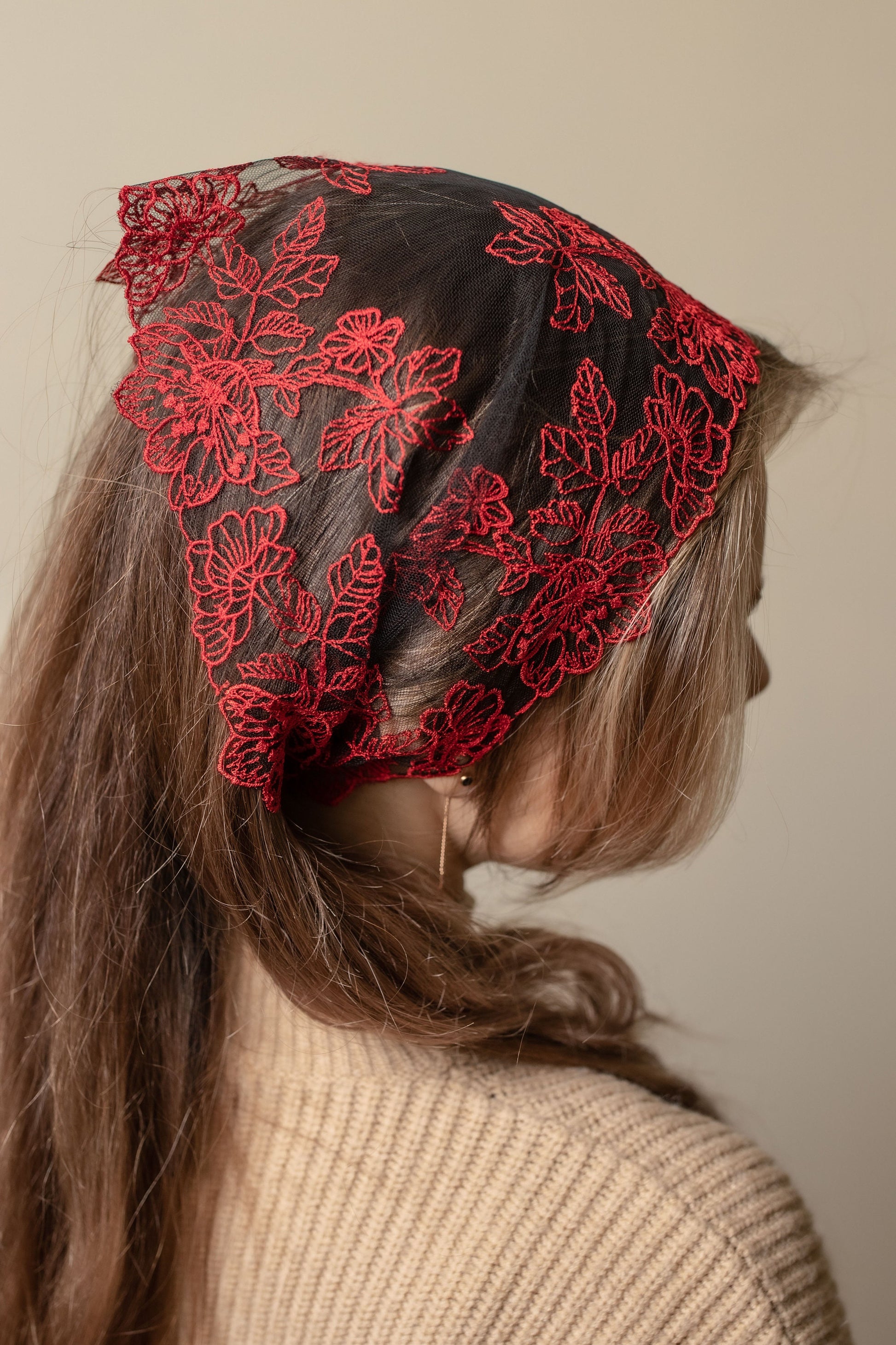RED HEAD BAND - MariaVeils