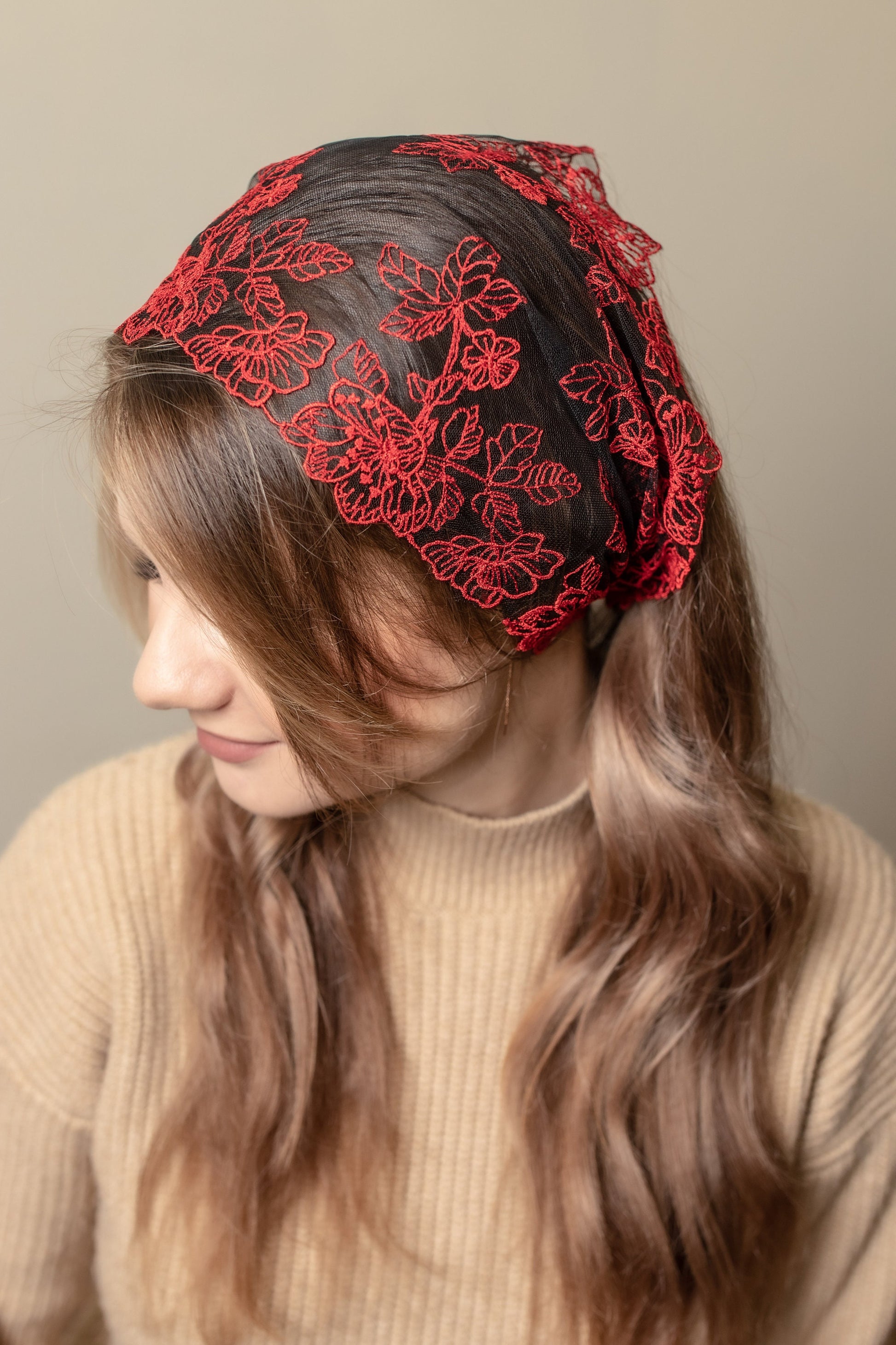 RED HEAD BAND - MariaVeils