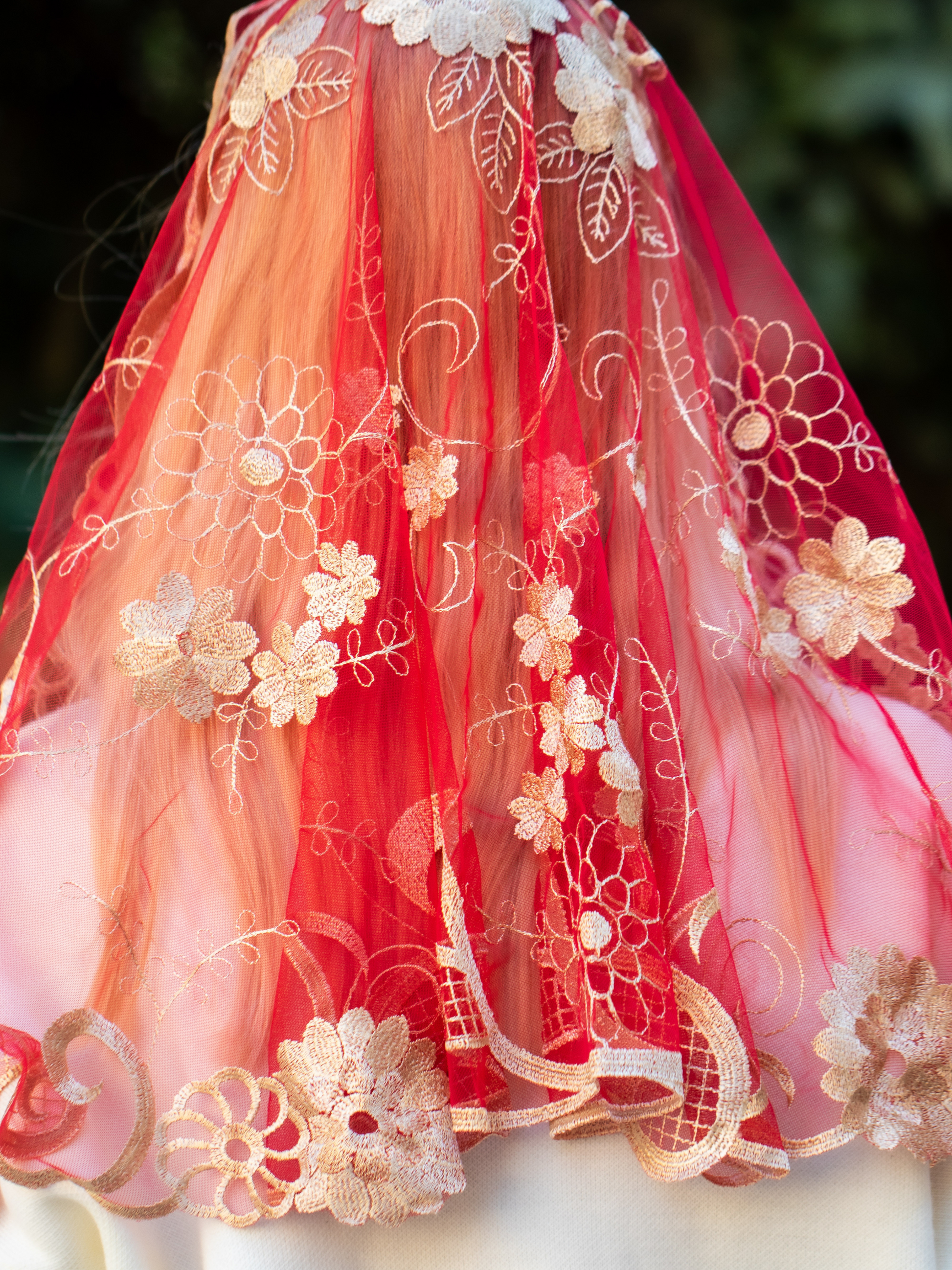 NEW!! Red Chapel Veil - MariaVeils