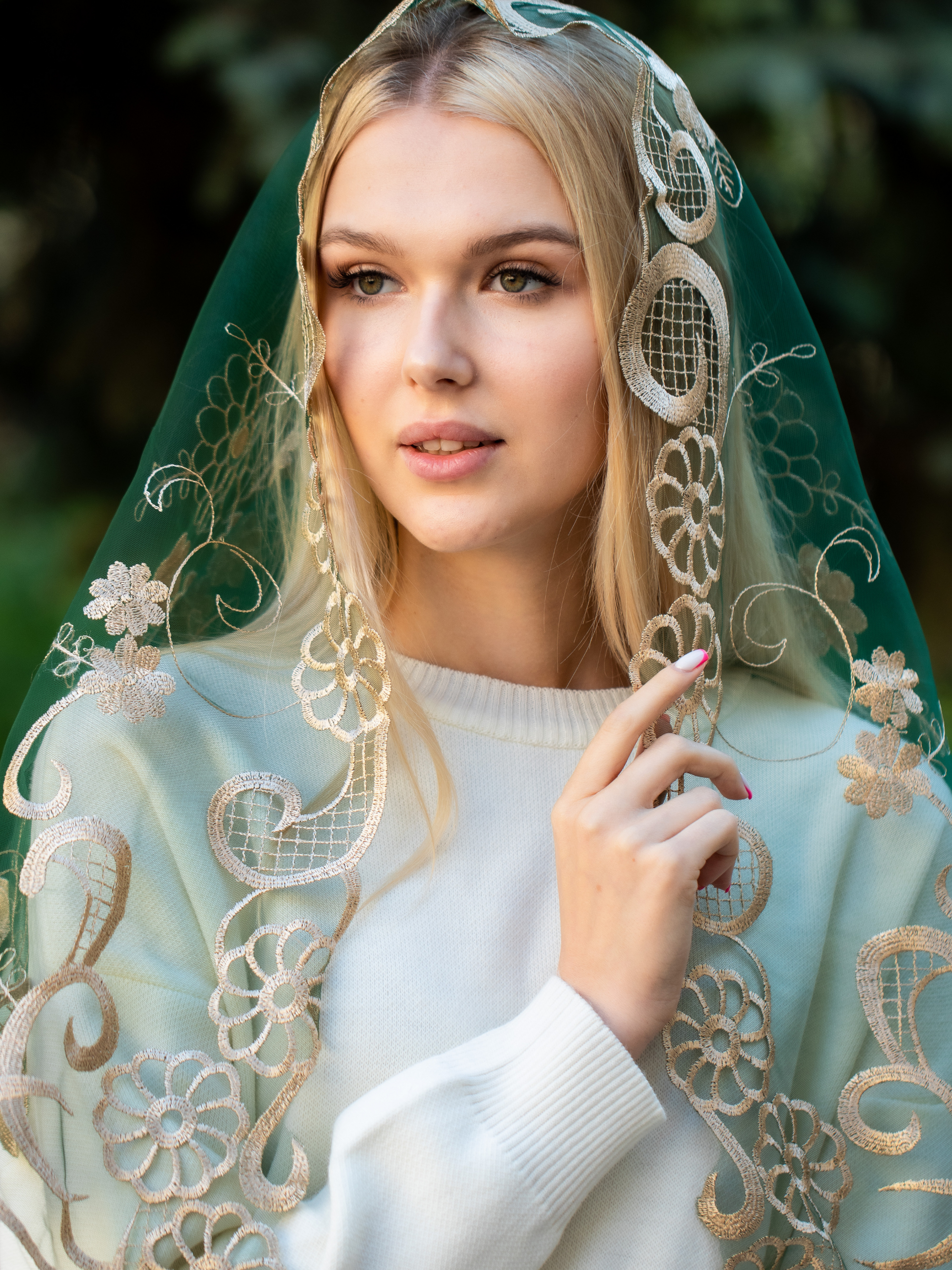 NEW!! Gold Chapel Veil - MariaVeils