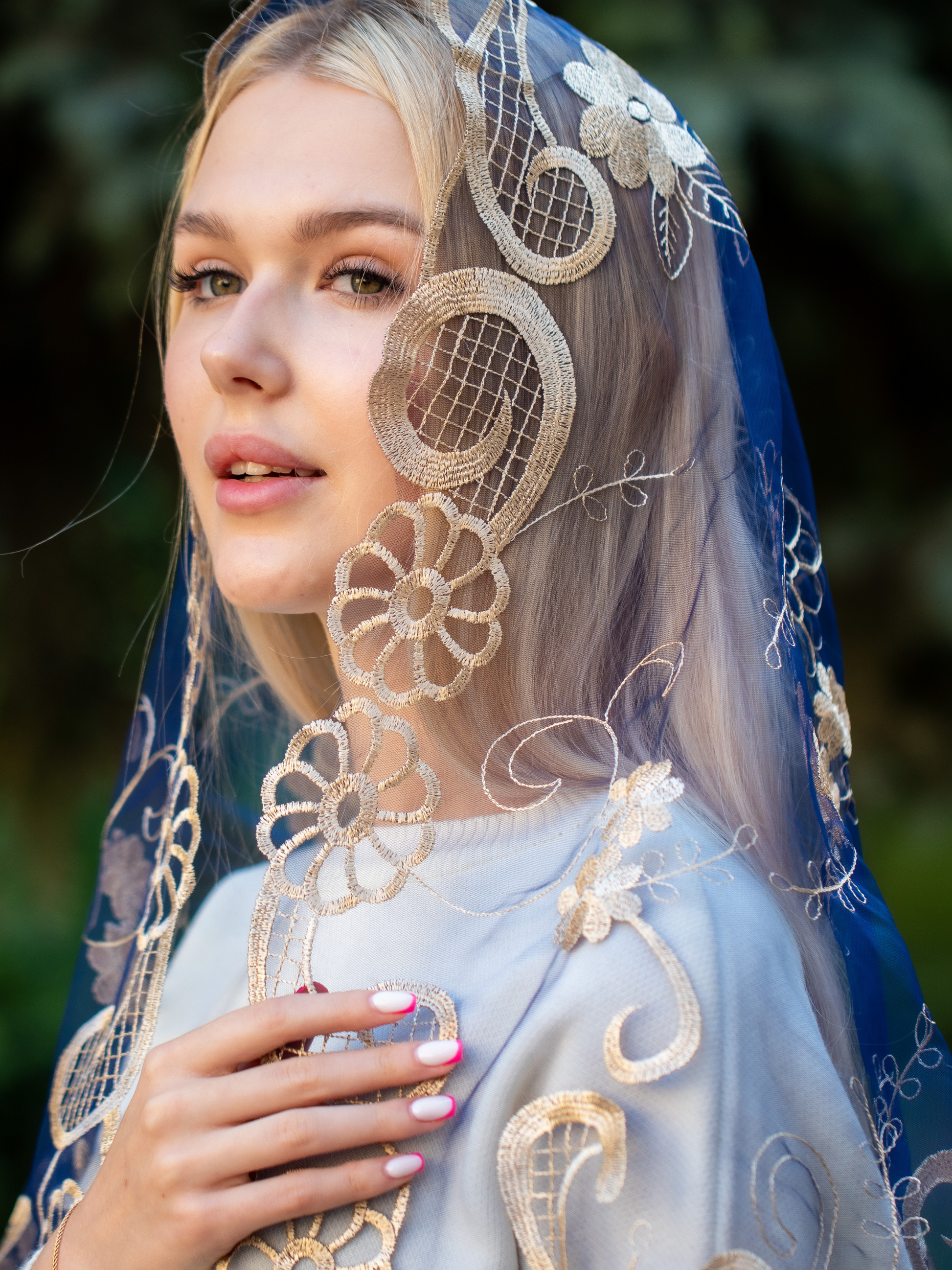 NEW!! Gold Chapel Veil - MariaVeils