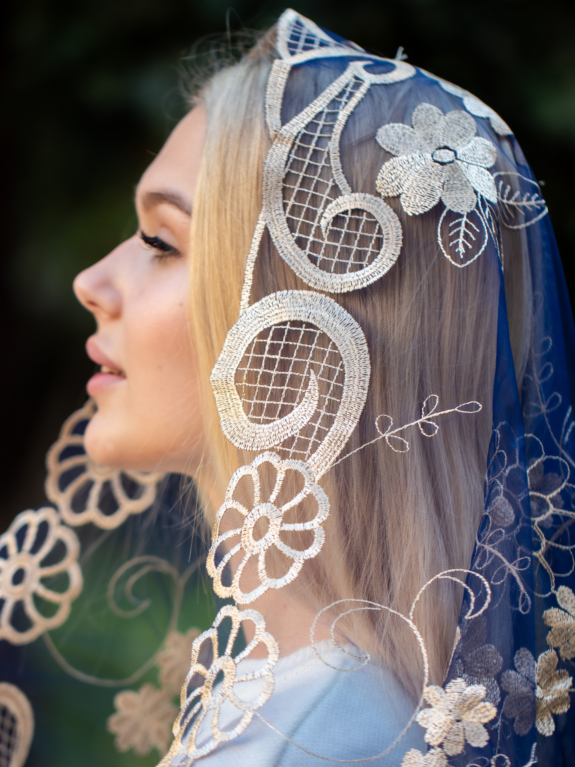 NEW!! Gold Chapel Veil - MariaVeils