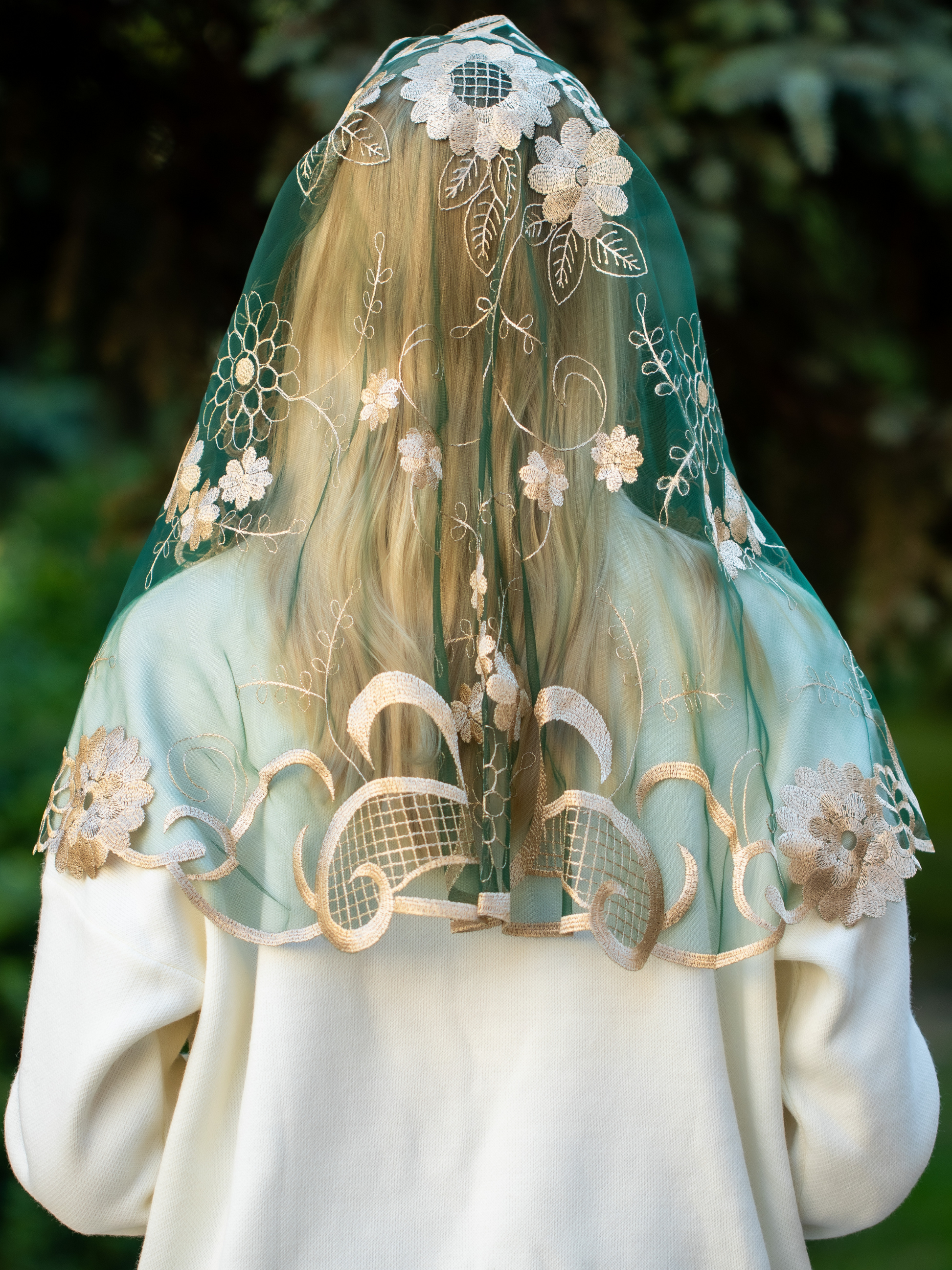 NEW!! Gold Chapel Veil - MariaVeils