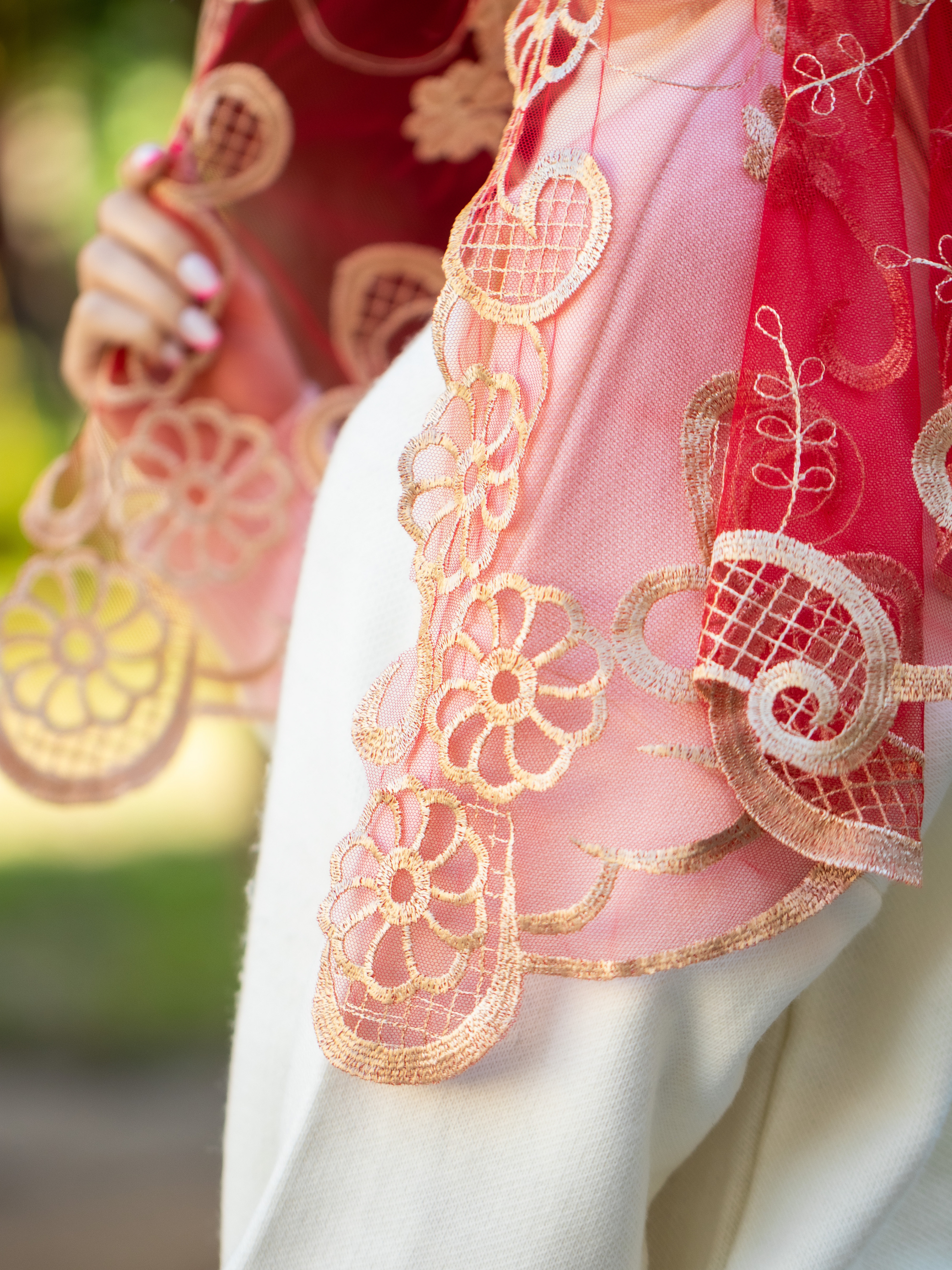 NEW!! Red Chapel Veil - MariaVeils