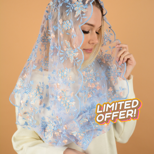 Two Color Infinity Mantilla
