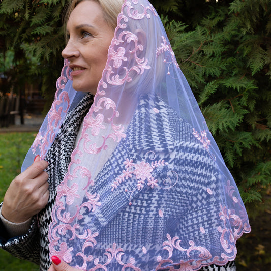 NEW!! Long Pink Veil - MariaVeils