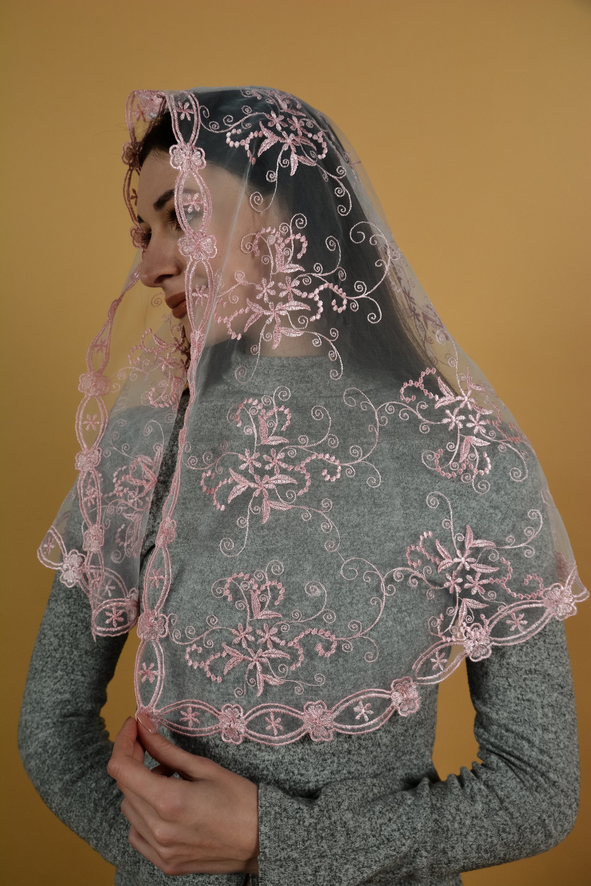 Pink Long Veil - MariaVeils