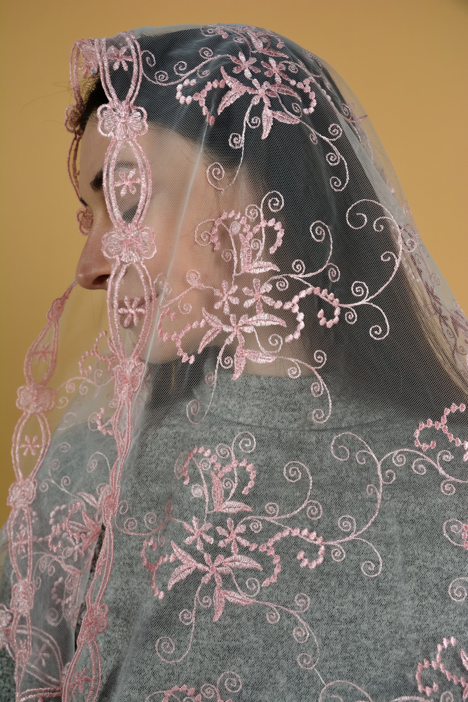 Pink Long Veil - MariaVeils