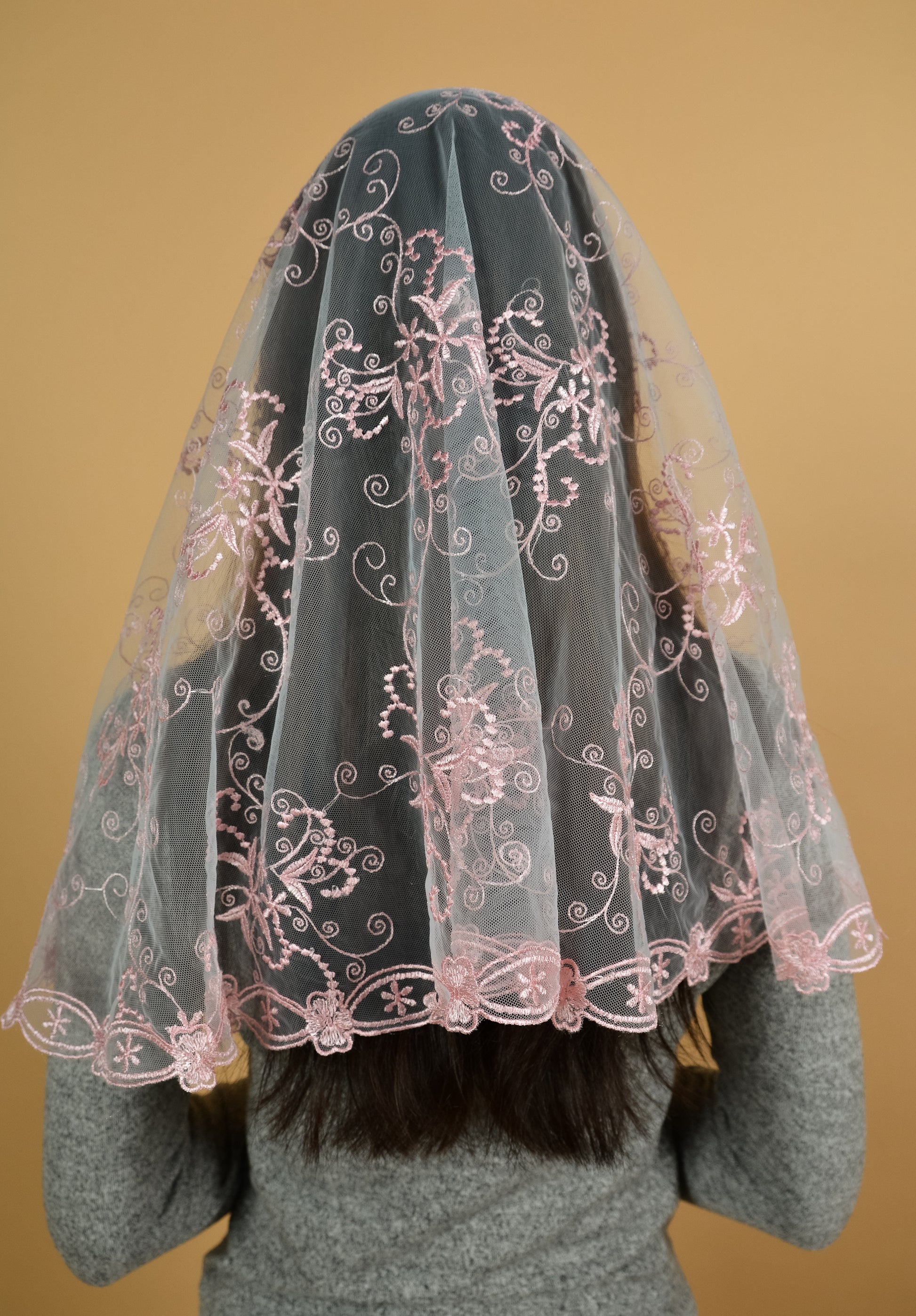 Pink Long Veil - MariaVeils