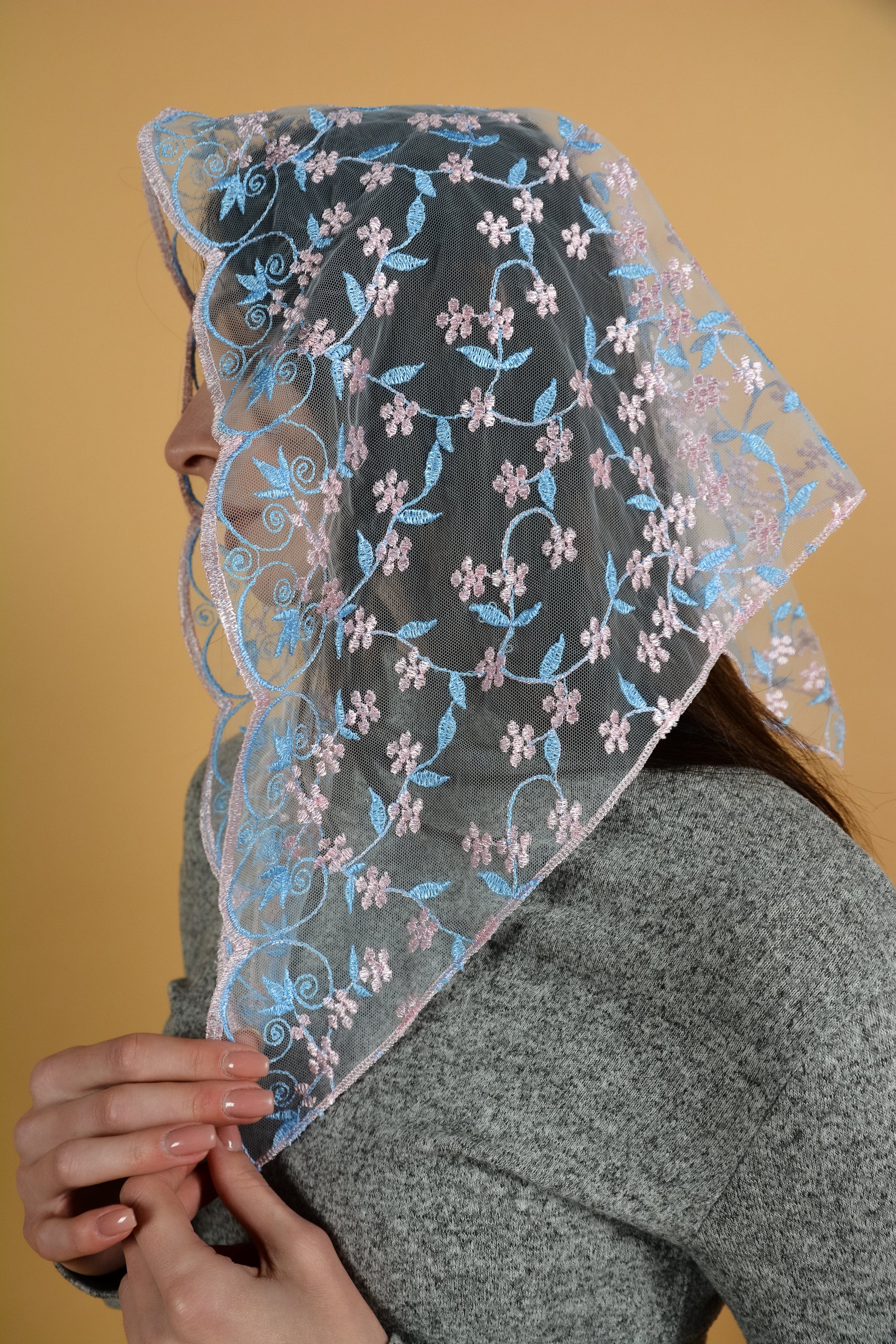 PINK & BLUE VEIL - MariaVeils