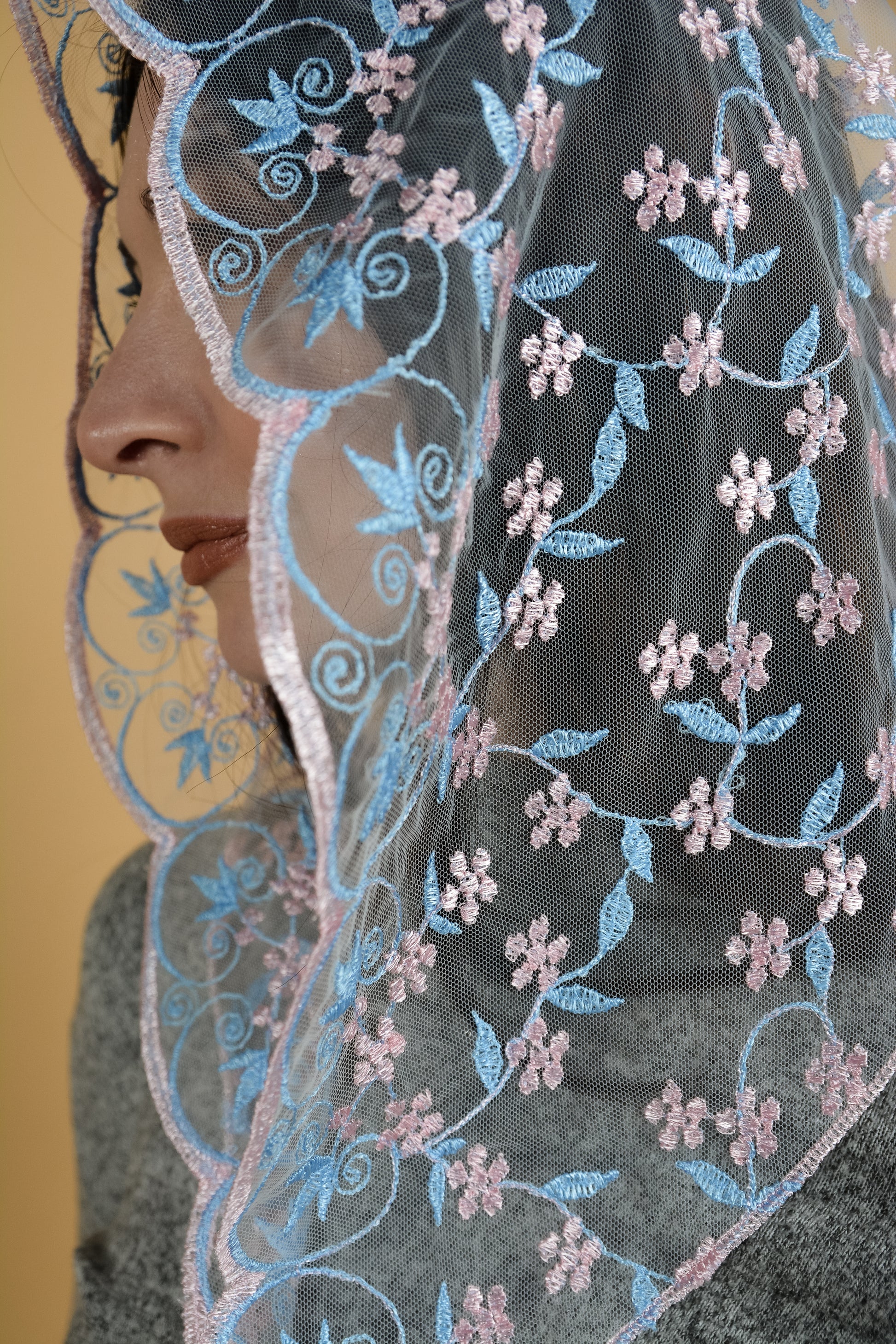 PINK & BLUE VEIL - MariaVeils