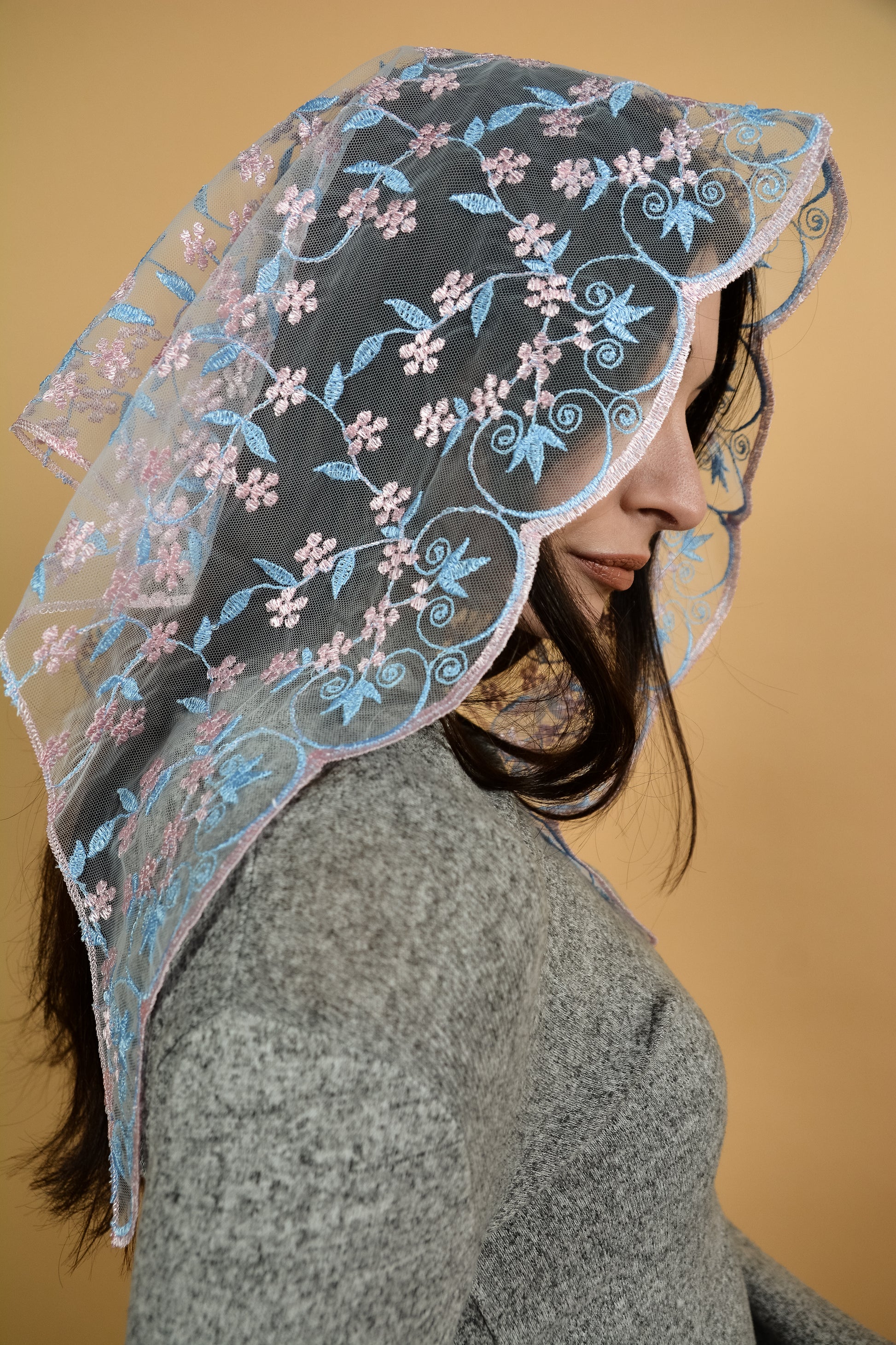 PINK & BLUE VEIL - MariaVeils