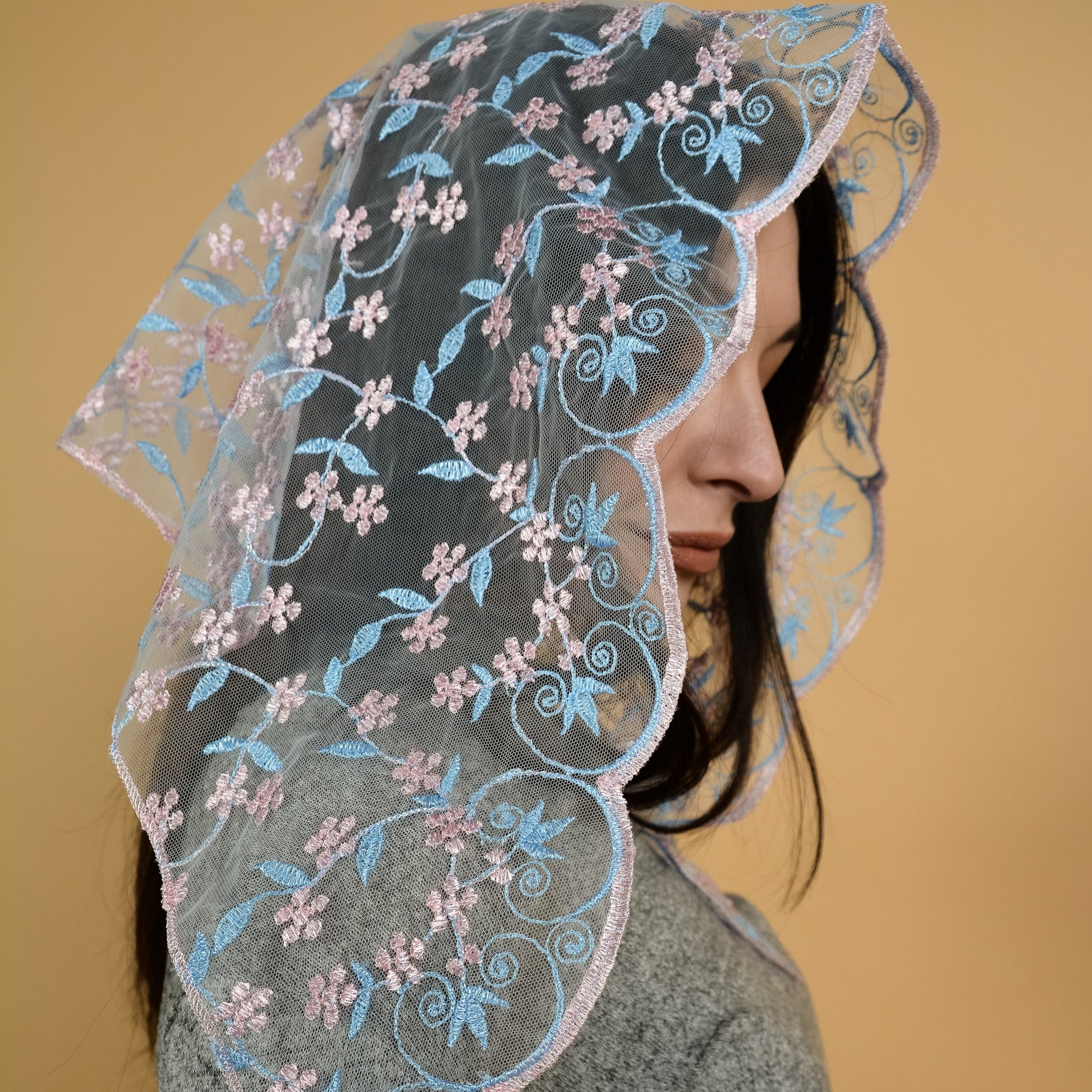 PINK & BLUE VEIL - MariaVeils