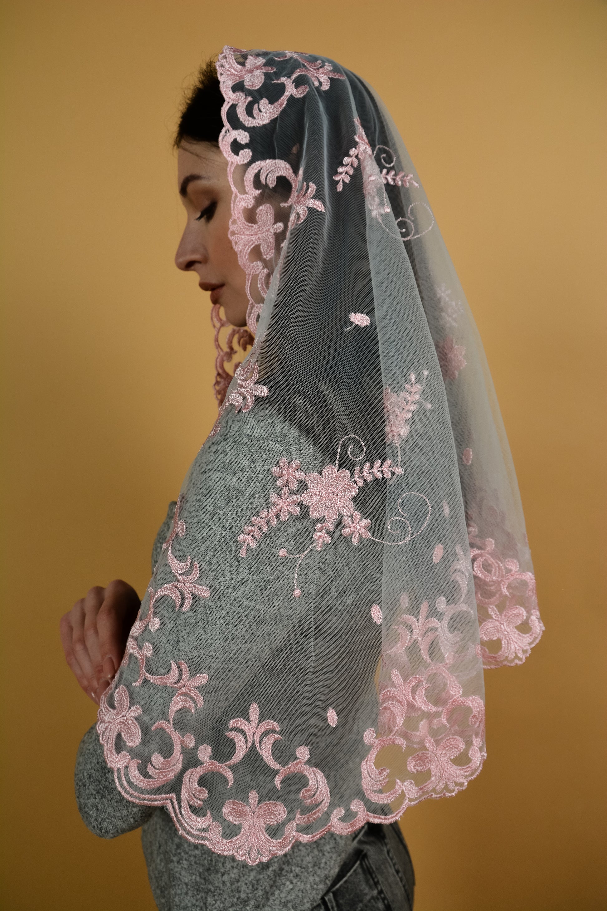 Long Pink Lace - MariaVeils