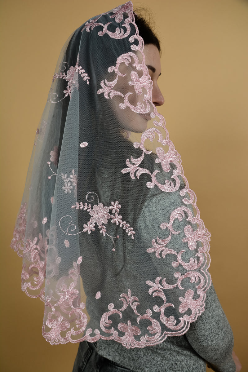 Long Pink Lace - MariaVeils