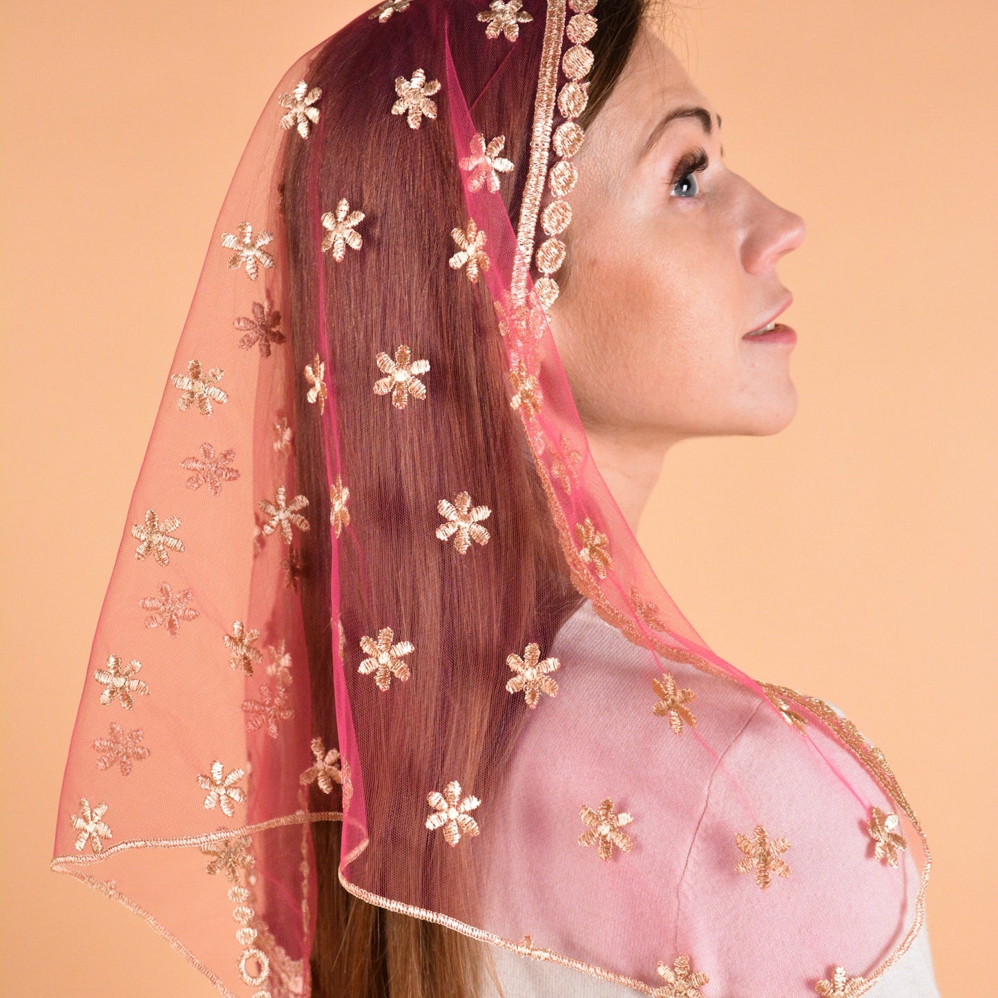 New! Floral Veil