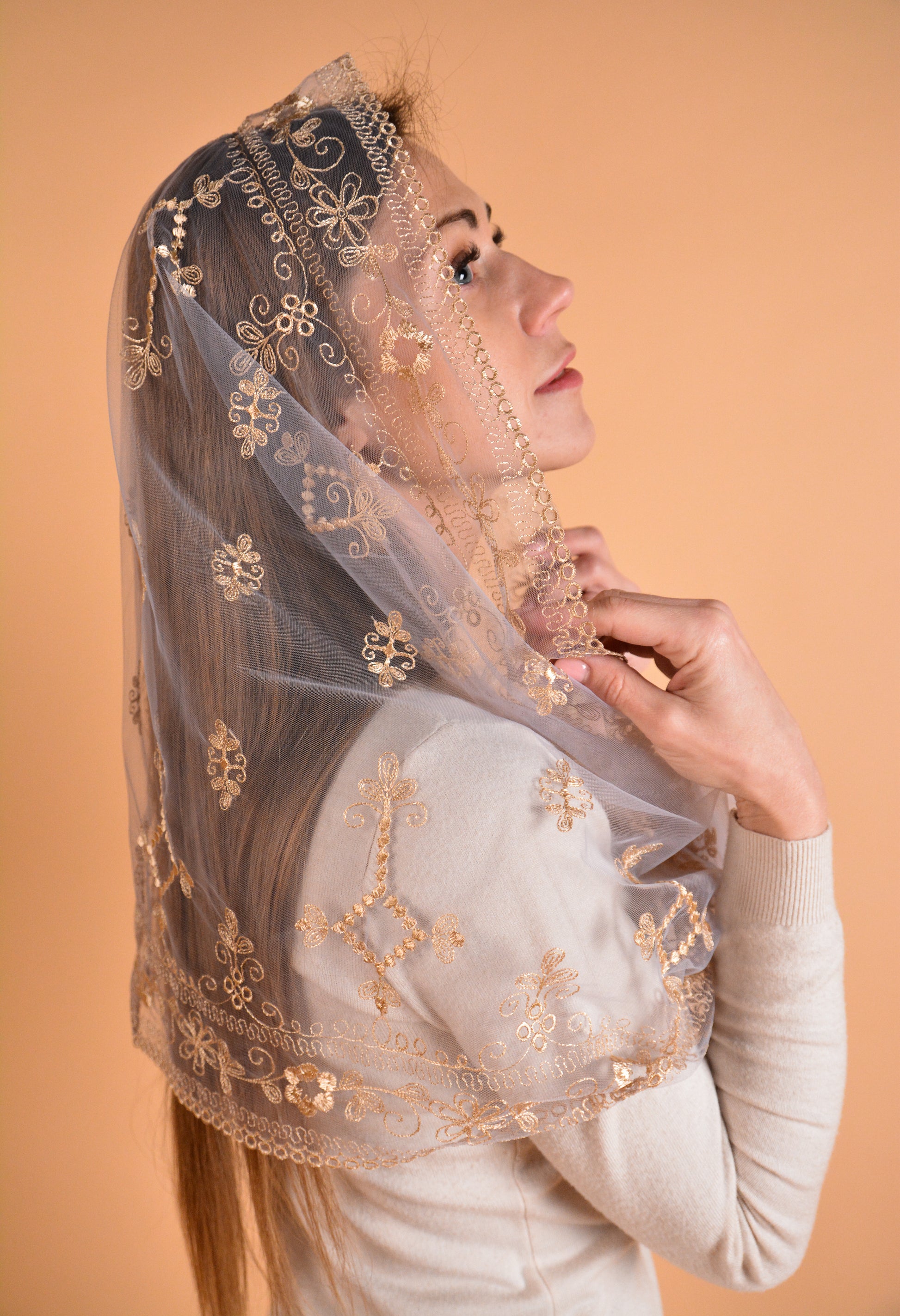 Gold Chapel Veil - MariaVeils
