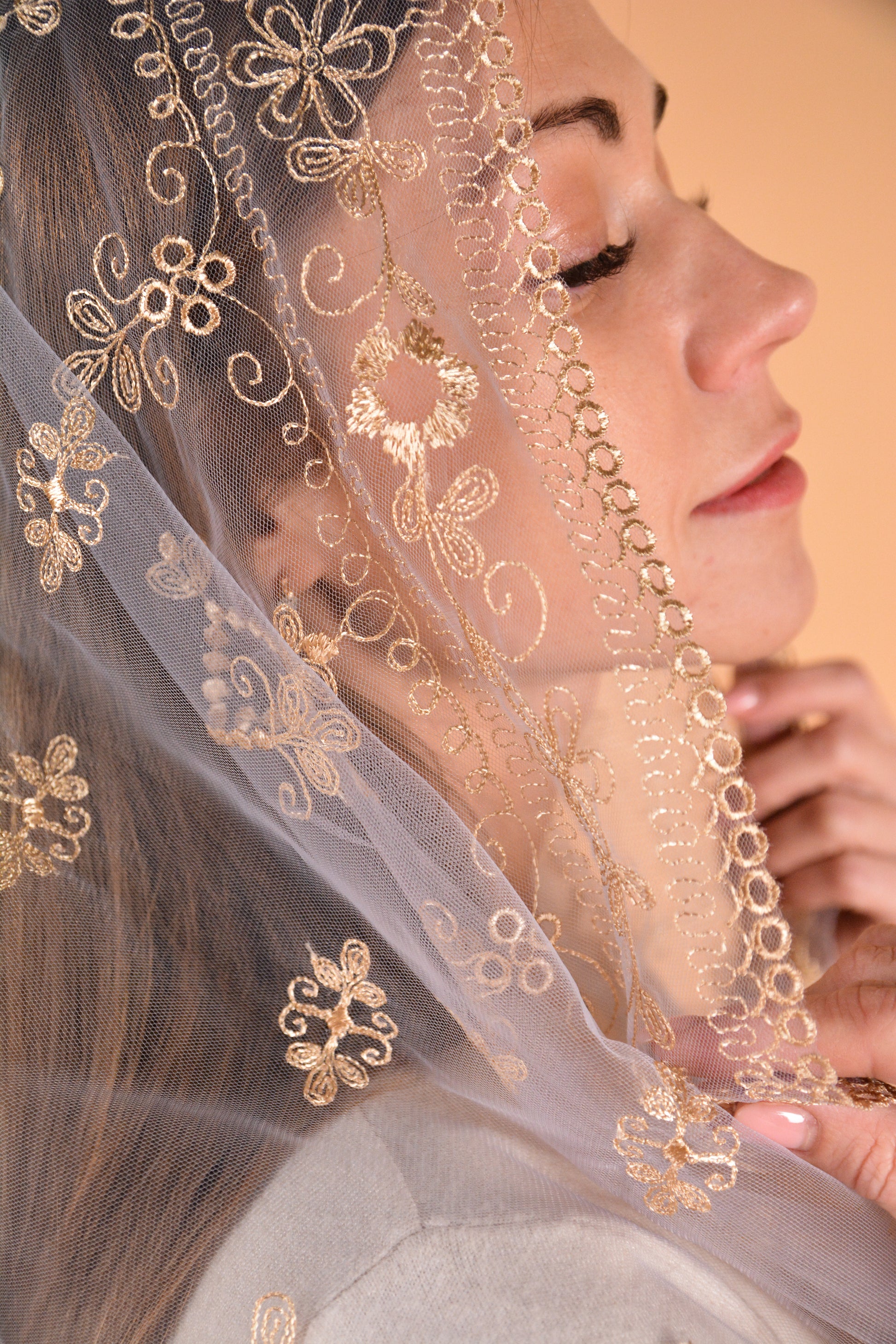 Gold Chapel Veil - MariaVeils