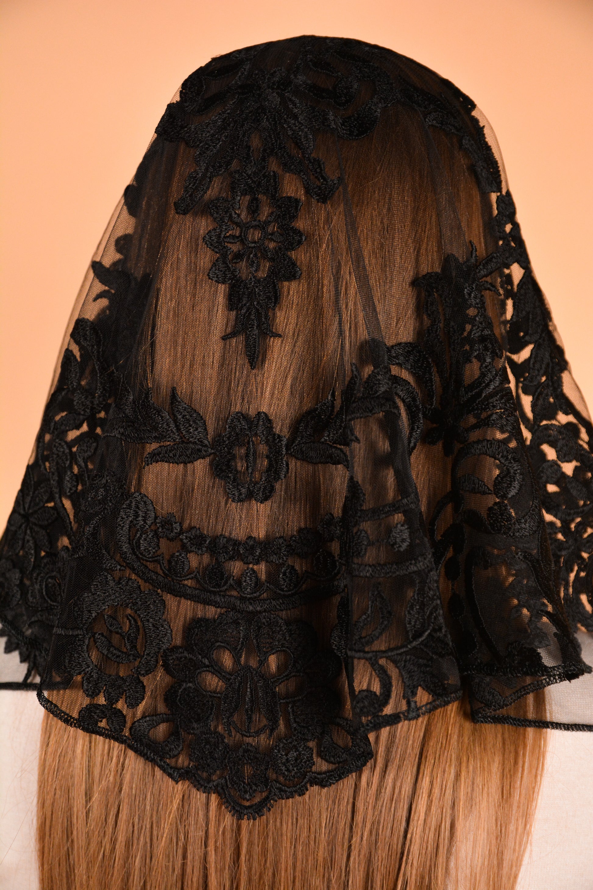 SHORT BLACK VEIL - MariaVeils