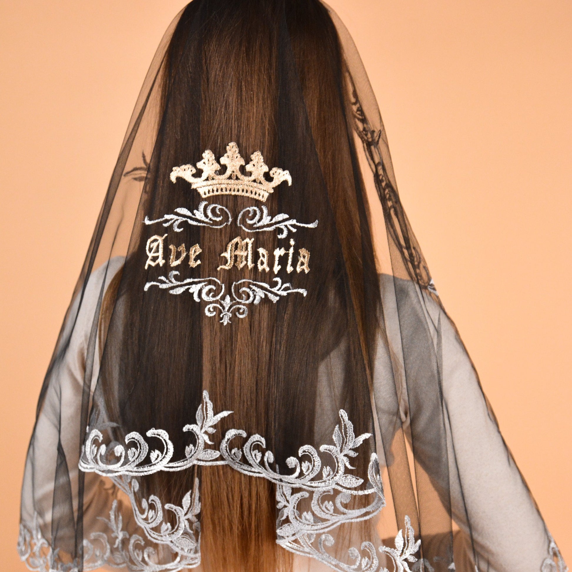 EXCLUSIVE LONG VEIL WITH EMBROIDERY - MariaVeils