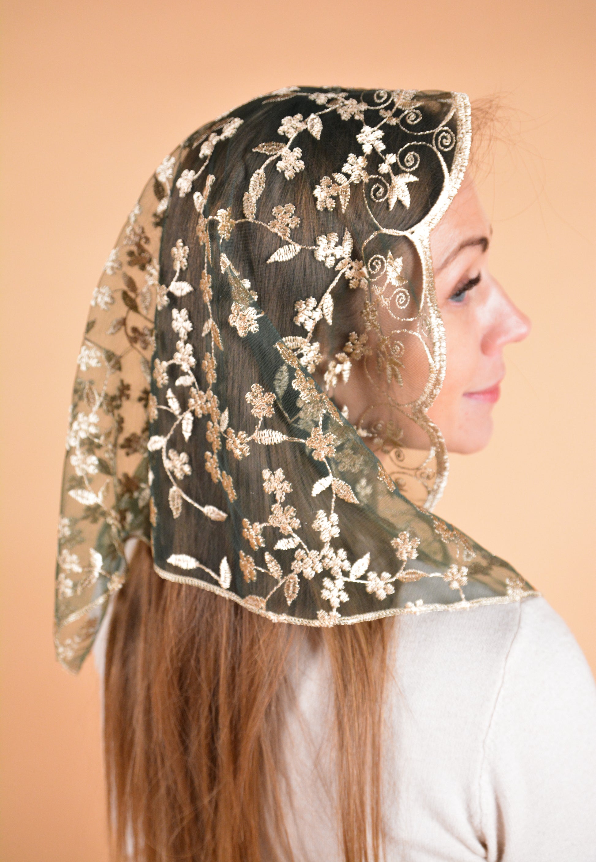 GREEN & YELLOW VEIL - MariaVeils