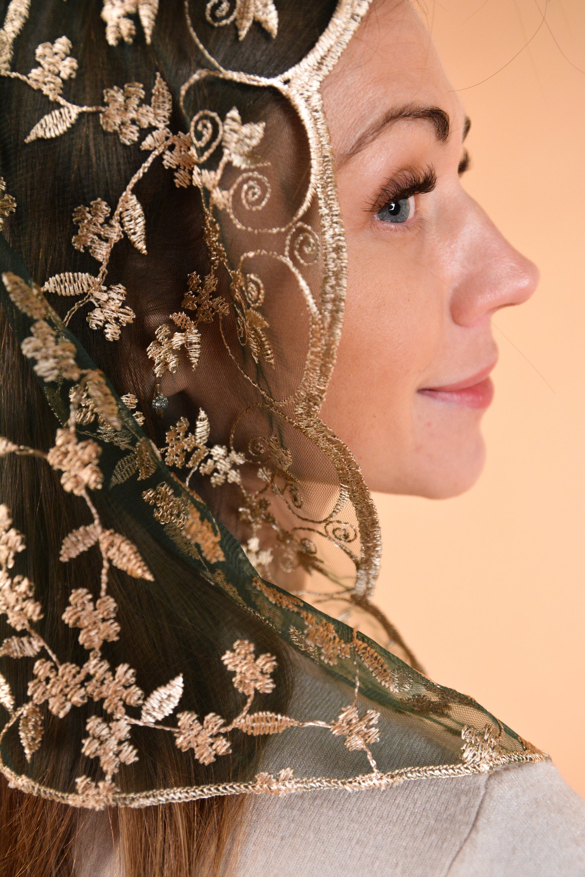 GREEN & YELLOW VEIL - MariaVeils