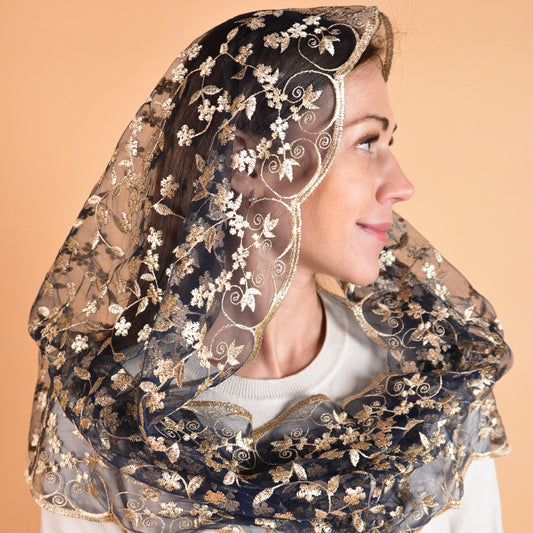 NEW!! Floral Infinity Veil - MariaVeils
