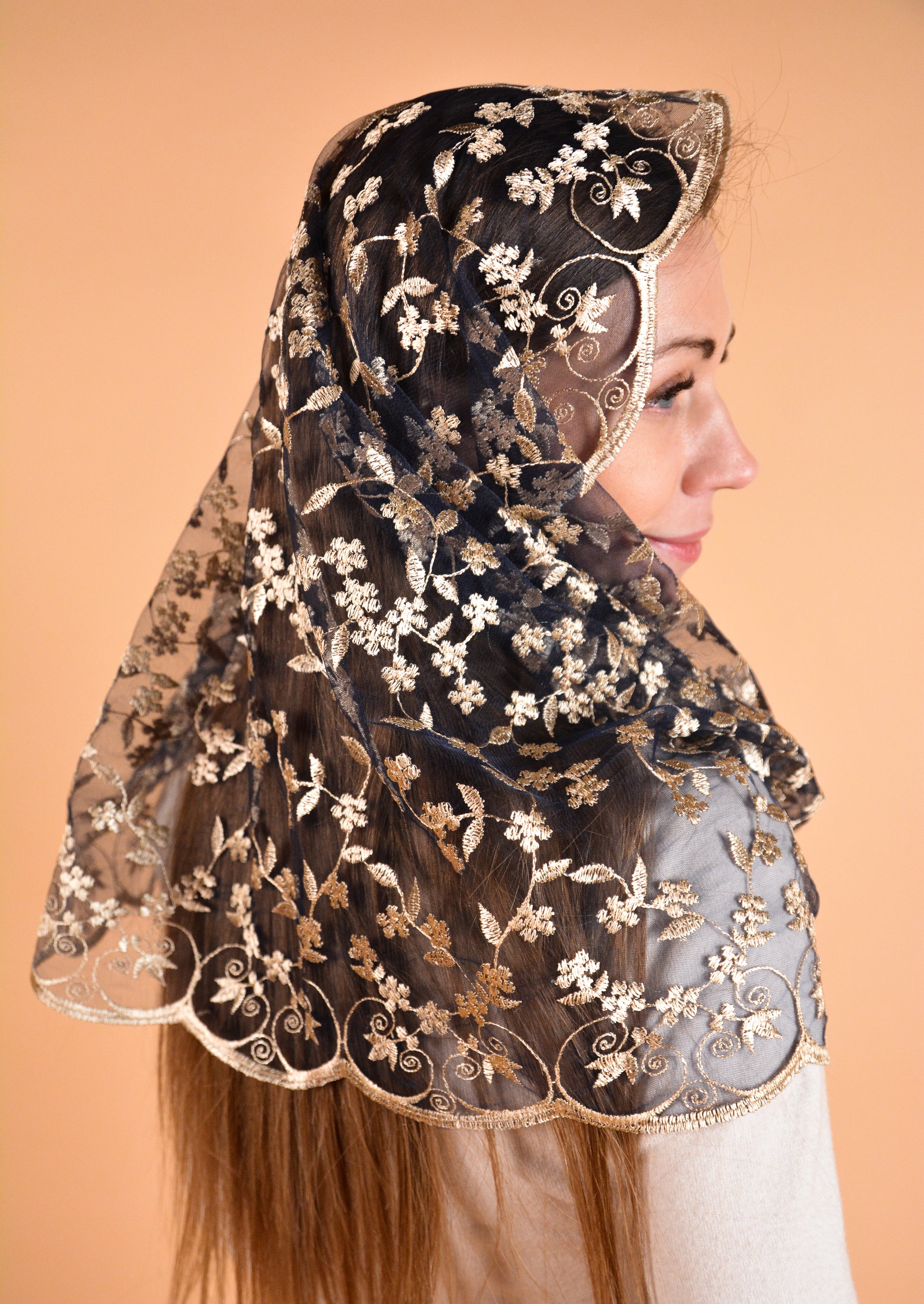 NEW!! Floral Infinity Veil - MariaVeils