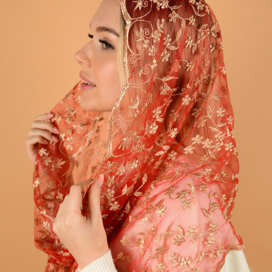 Gold Infinity Mantilla - MariaVeils