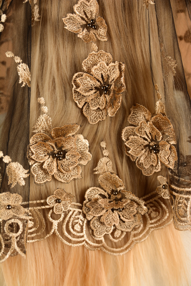 Short 3D Gold Veil - MariaVeils