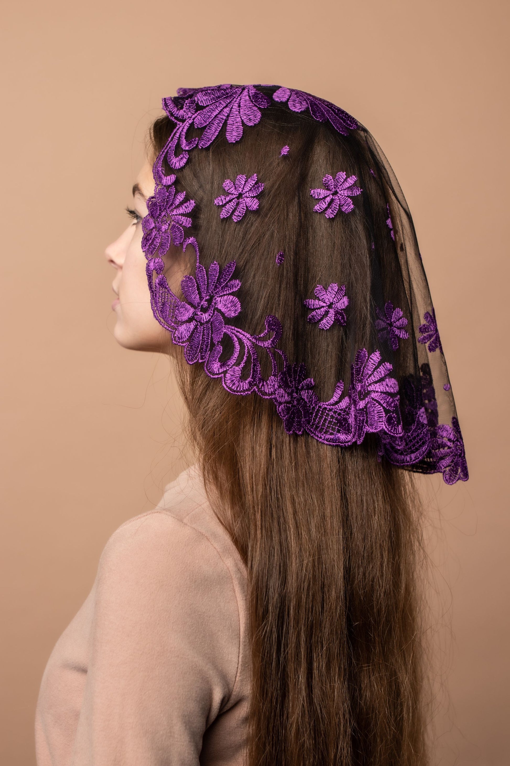 NEW!! Bestseller veil in new purple color - MariaVeils