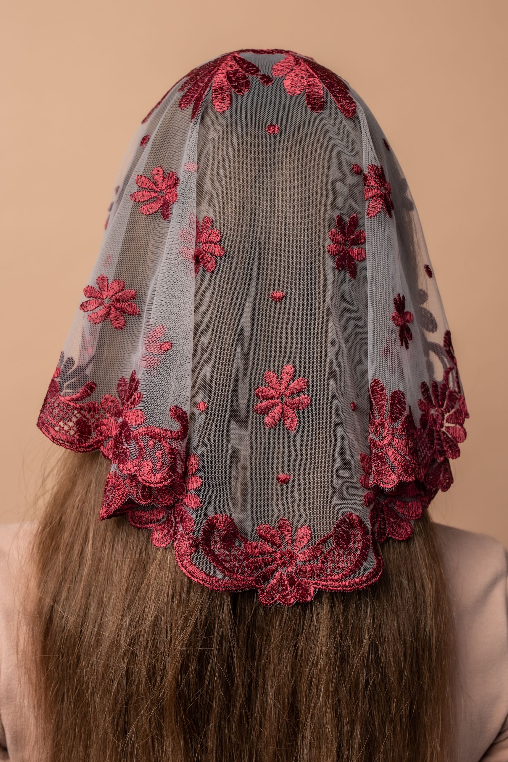 NEW!! Bestseller veil in new burgundy color - MariaVeils