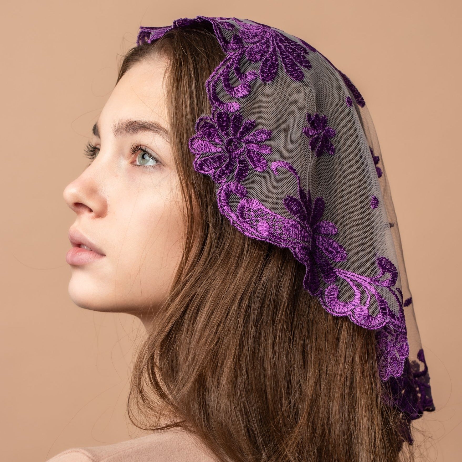 Copy of NEW!! Bestseller veil in new purple color - MariaVeils