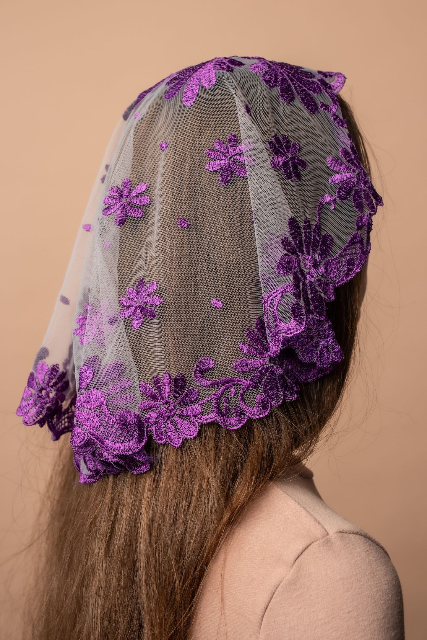 Copy of NEW!! Bestseller veil in new purple color - MariaVeils