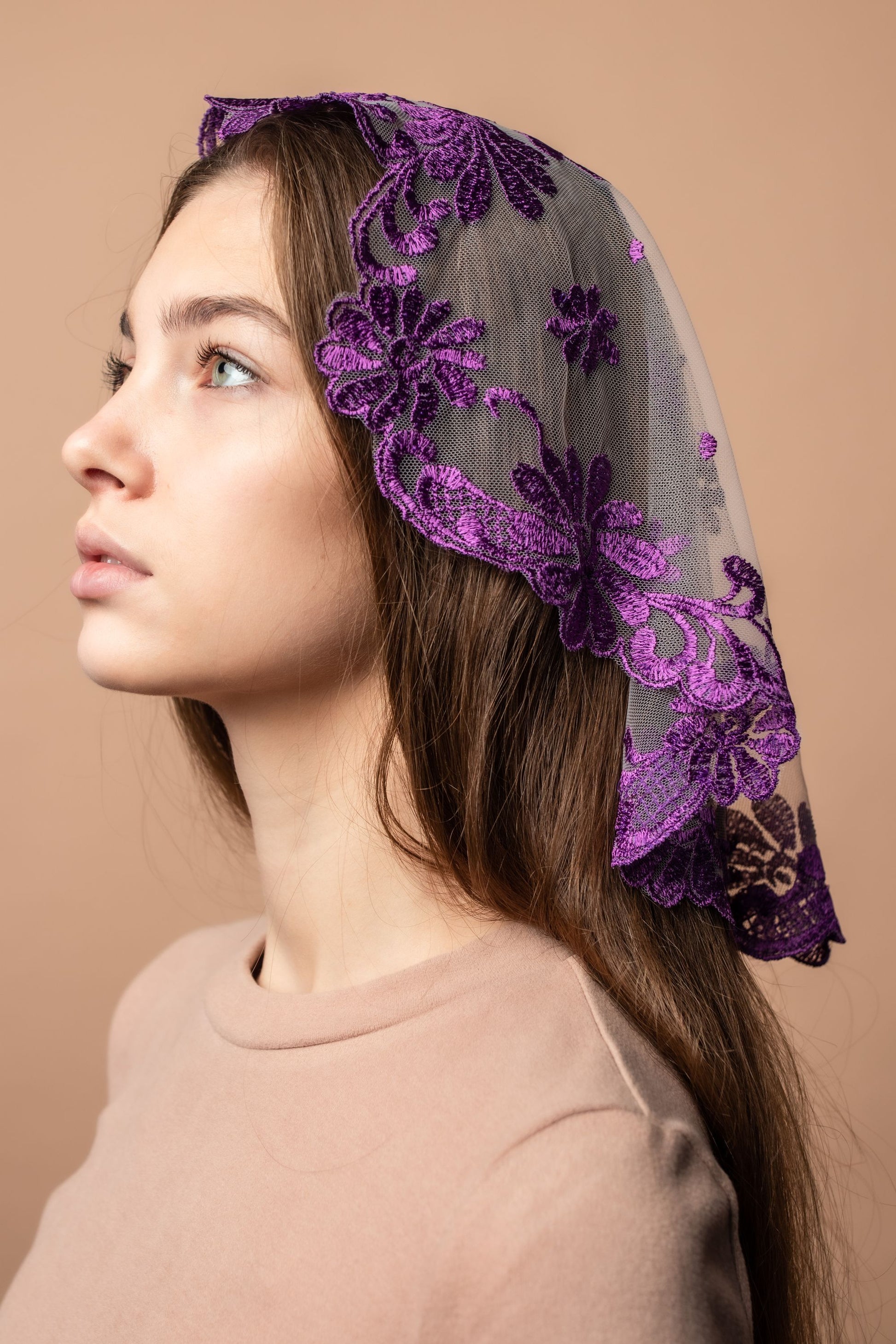 Copy of NEW!! Bestseller veil in new purple color - MariaVeils