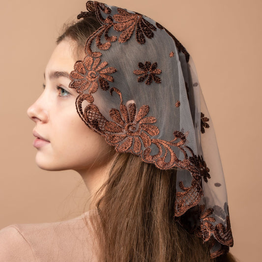 NEW!! Bestseller veil in new brown color - MariaVeils