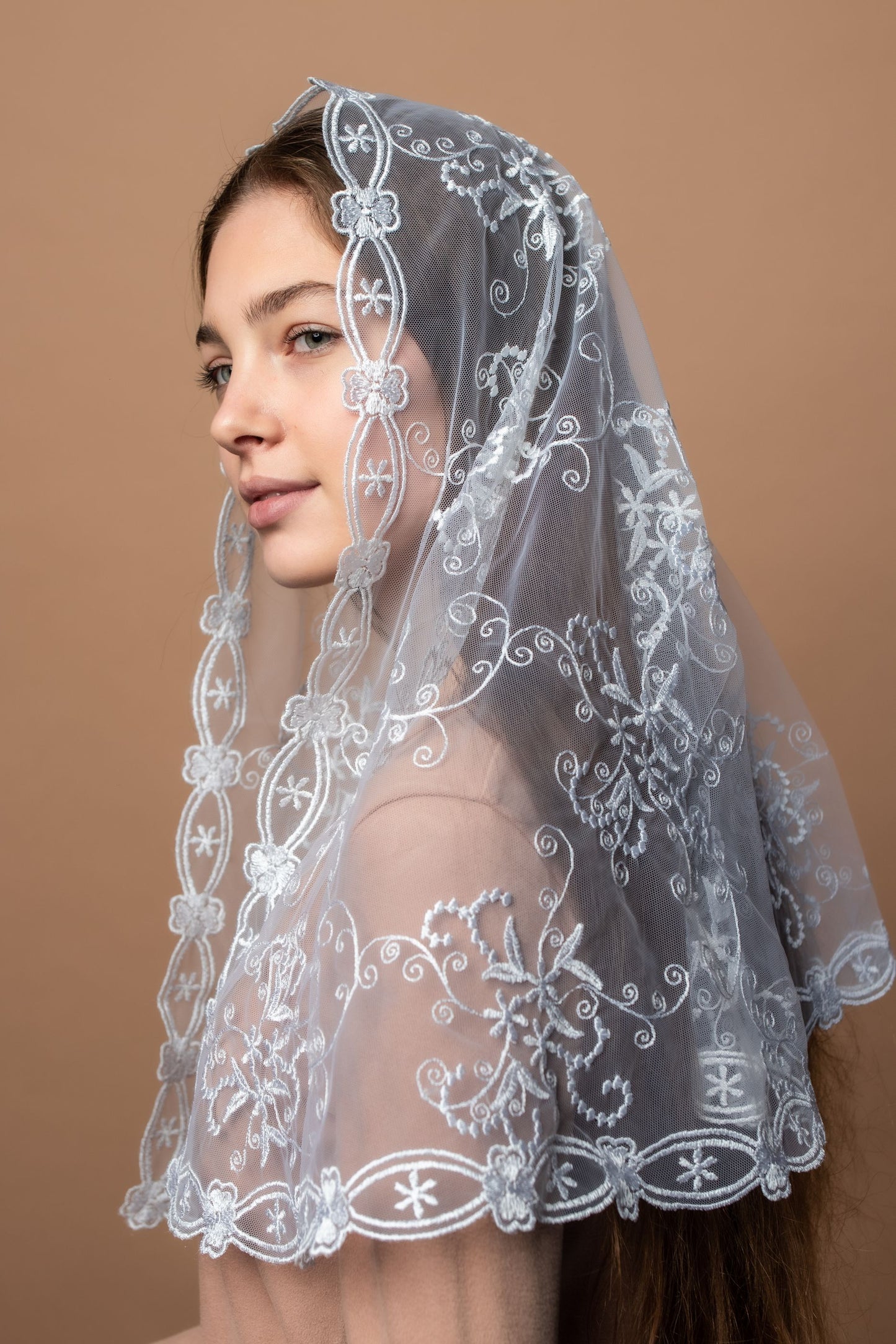 Catholic head covering veil - MariaVeils