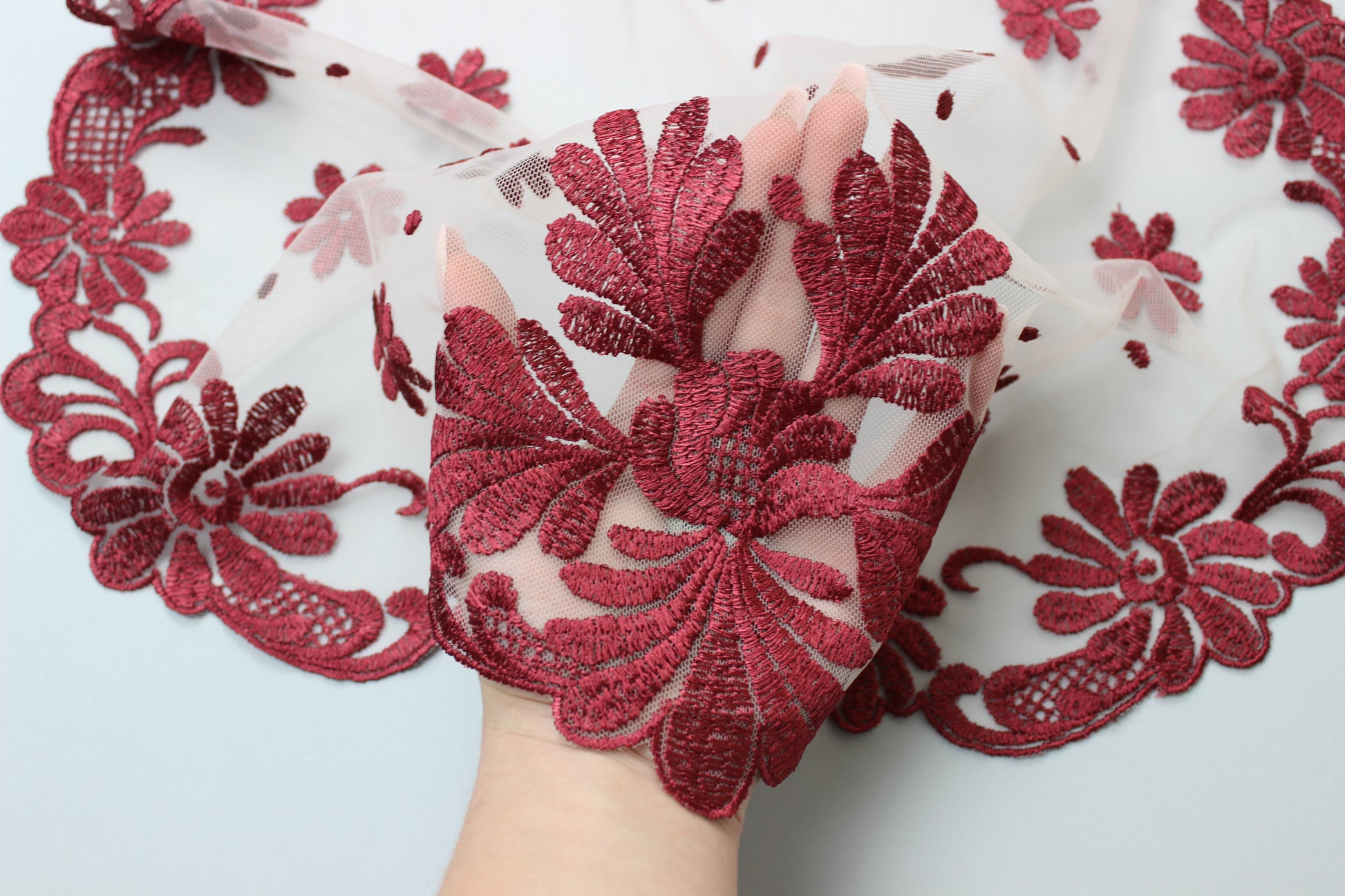 NEW!! Bestseller veil in new burgundy color - MariaVeils