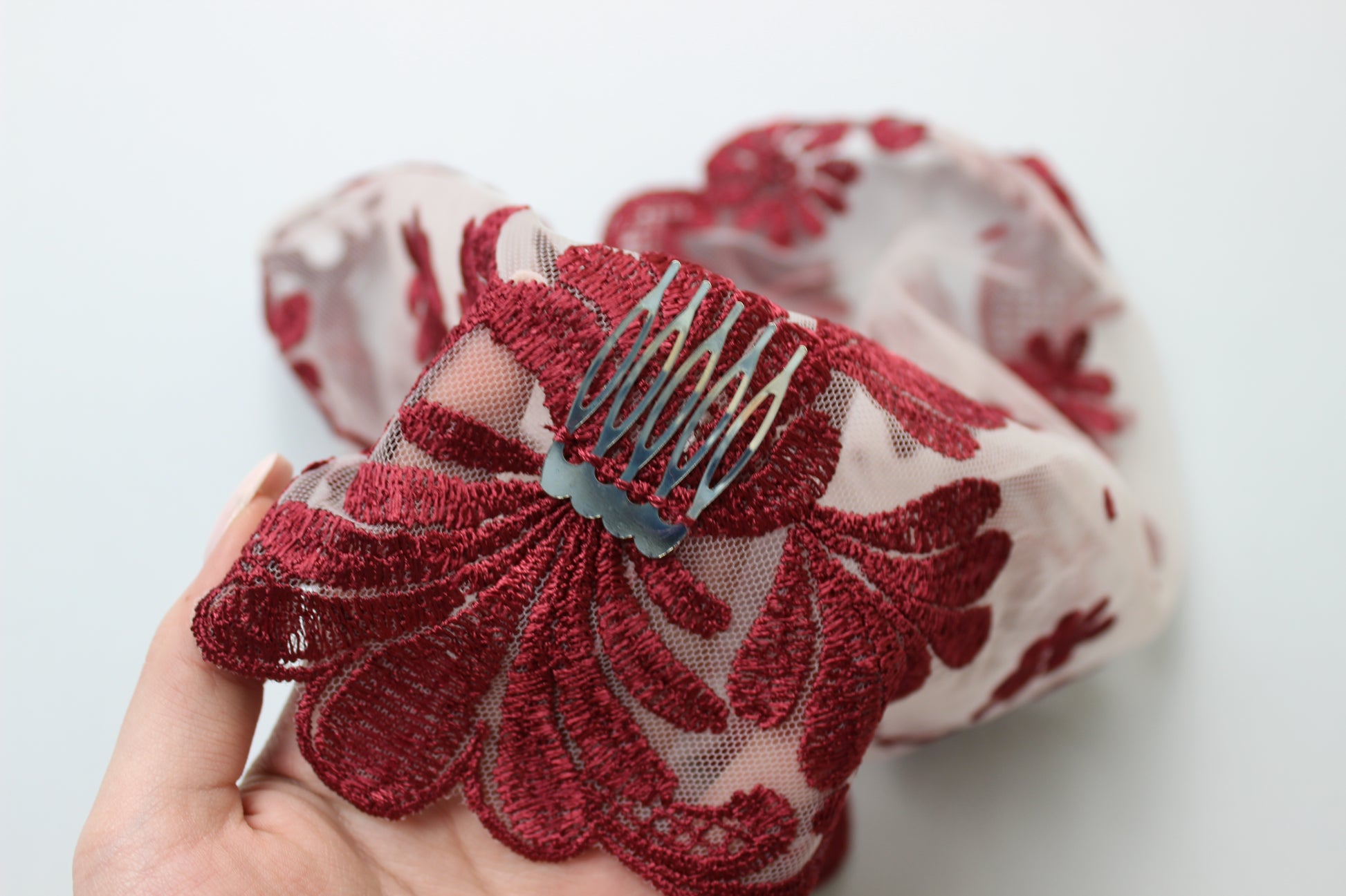 NEW!! Bestseller veil in new burgundy color - MariaVeils