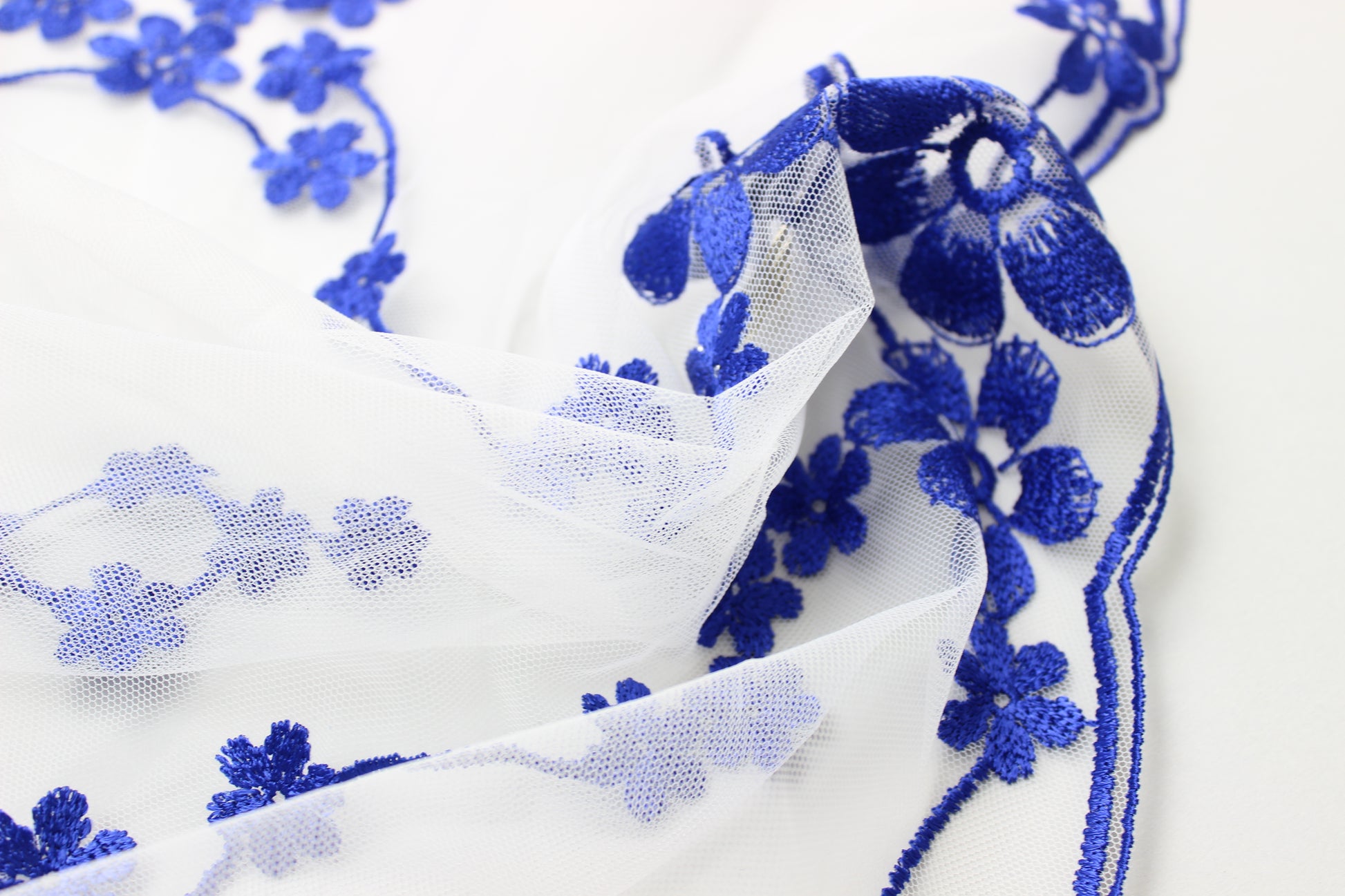NEW COLOR Bestseller! Blue lace veil - MariaVeils