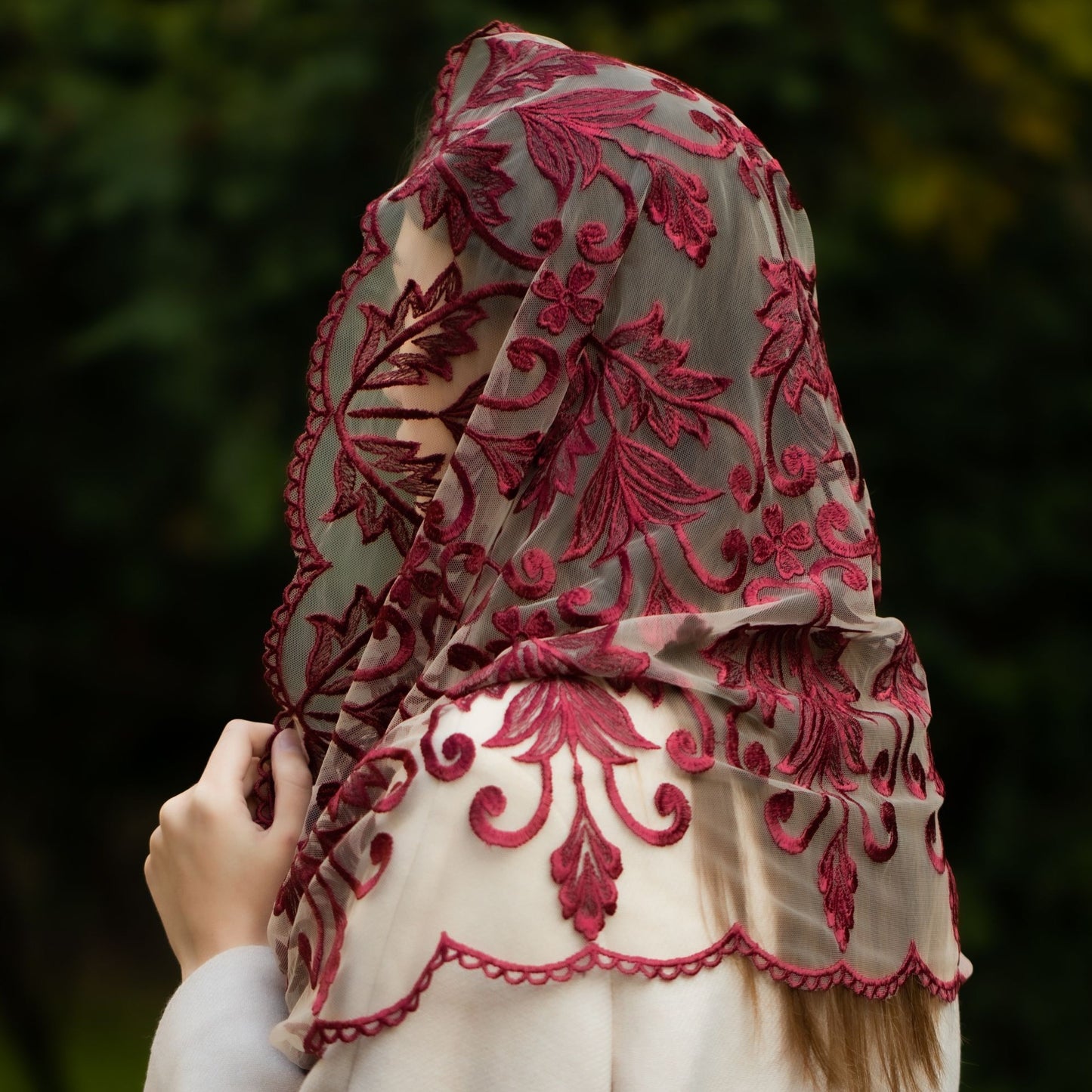 Lace Chapel veil - MariaVeils