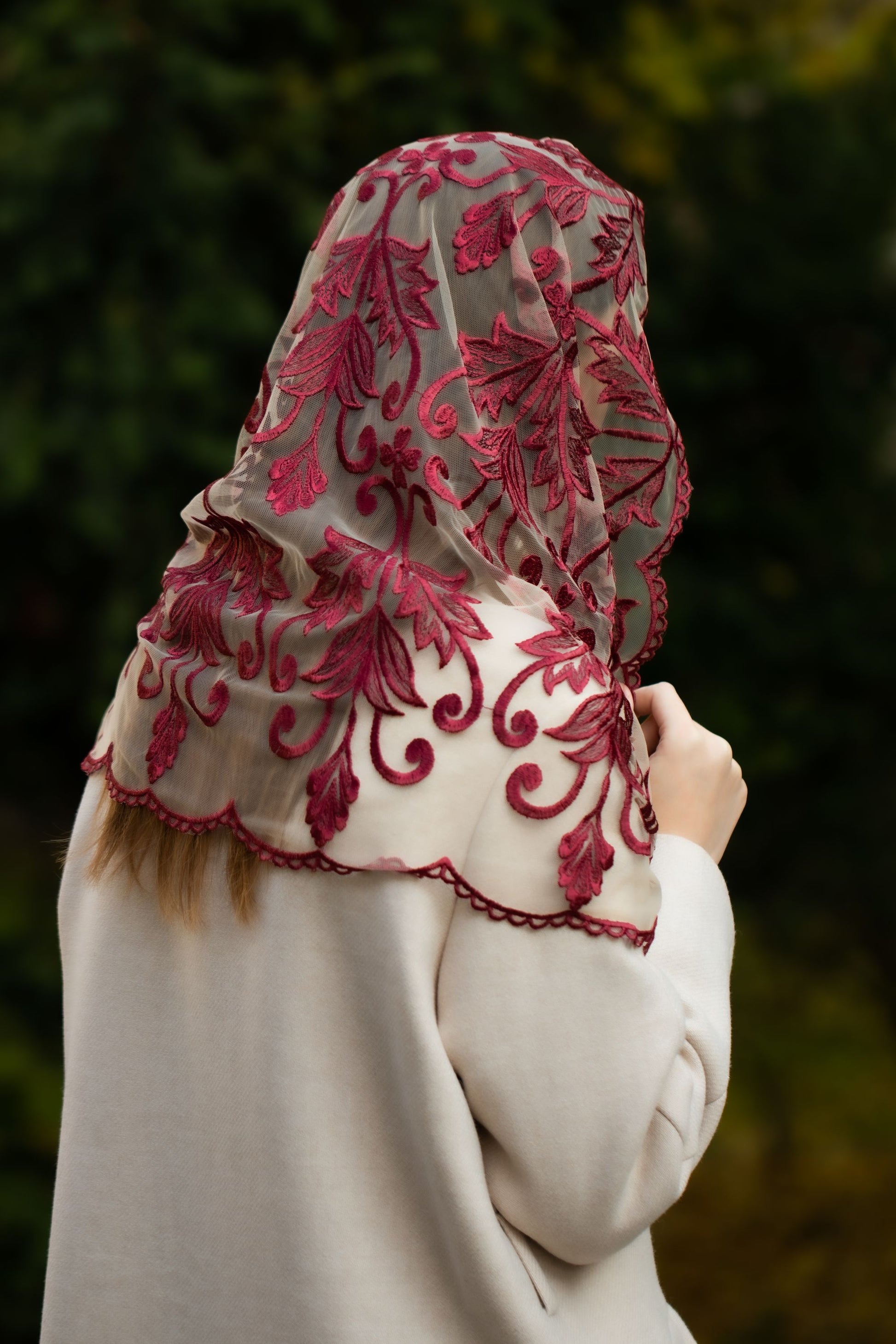 Lace Chapel veil - MariaVeils
